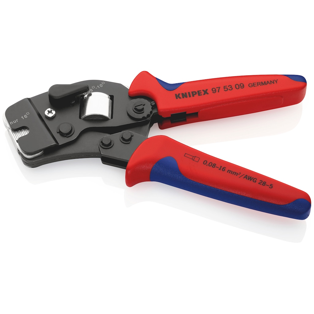 Knipex Crimpzange »97 53 09 für Aderendhülsen mit Fronteinführung«, (1 tlg.)