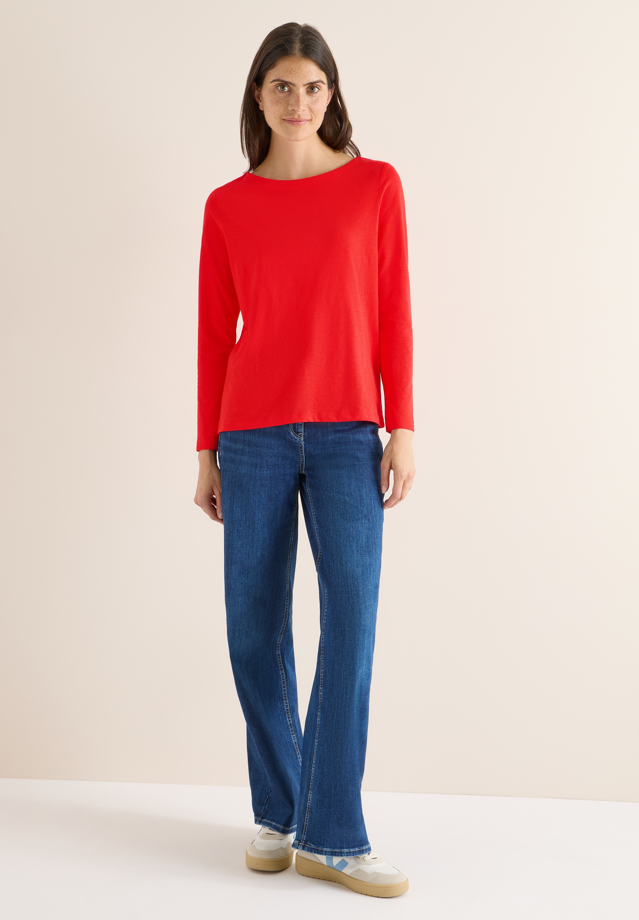 Cecil Langarmshirt aus reiner Baumwolle