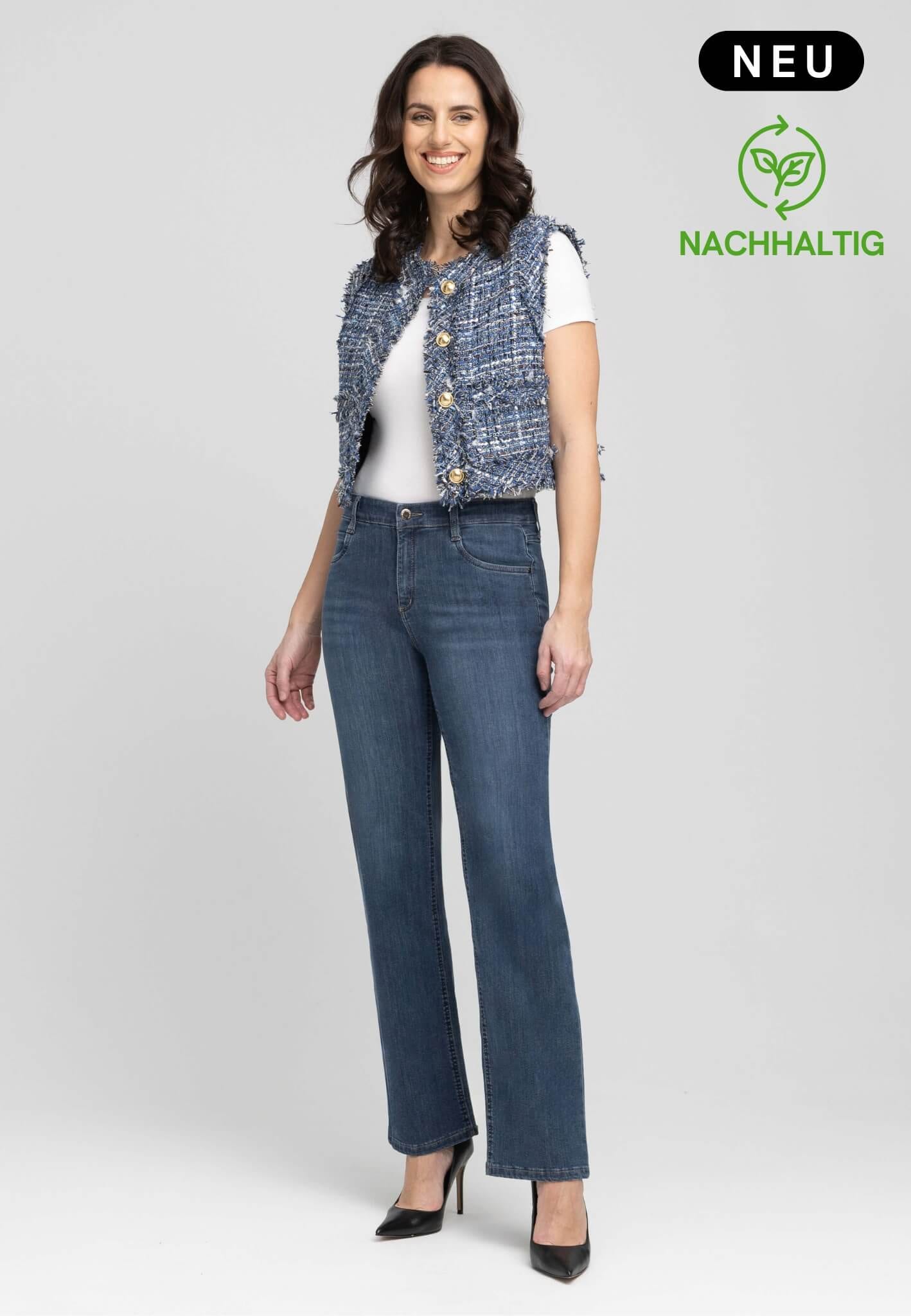 wonderjeans 5-Pocket-Jeans »Relaxed Straight«, Cool, modern und vielseitig zu stylen