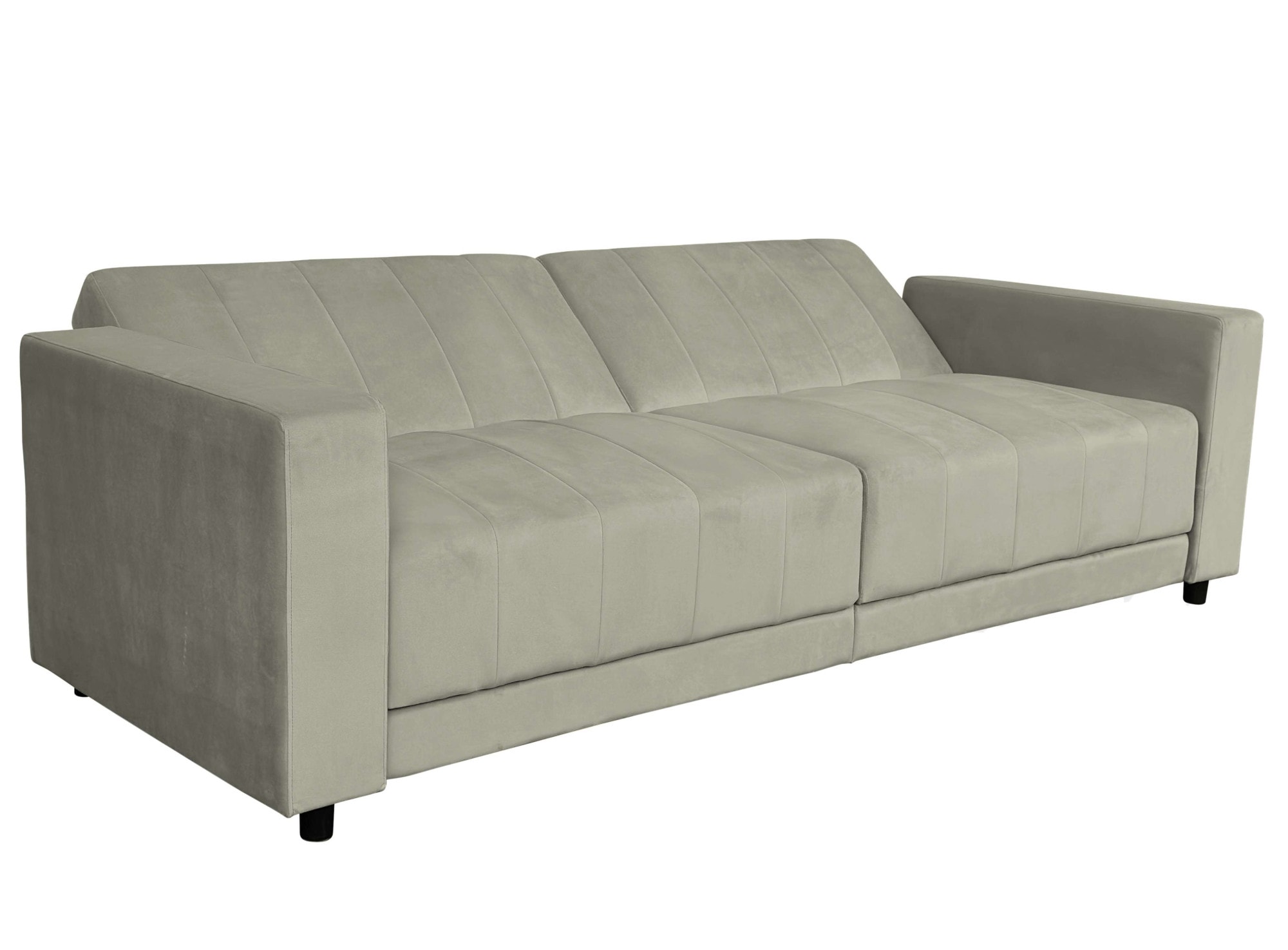 Dorel Home 3-Sitzer »Allie II Schlafsofa 225 cm«, Bett-Funktion (108/190cm), Rückenlehne 2-teilig, mit Steppung