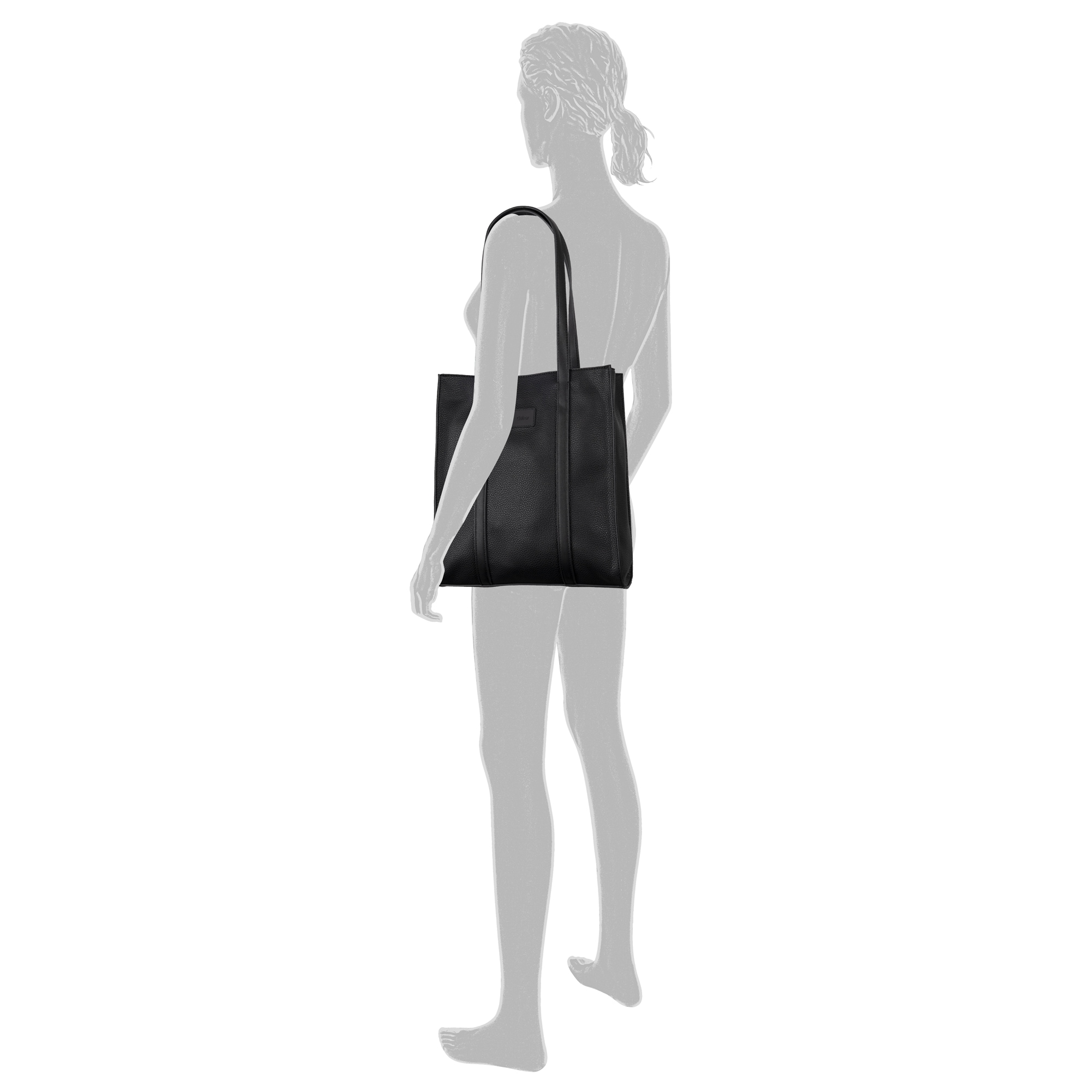 Gabor Shopper »Elfie«, aus fein genarbtem, glattem Kunstleder und mit einem Logo Rubber Patch