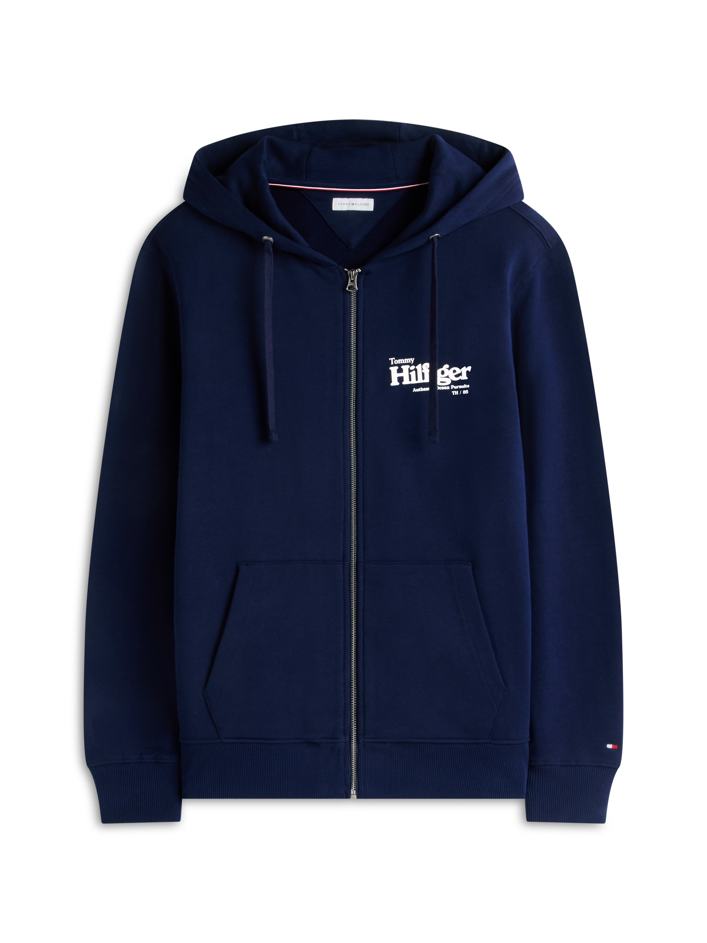 Tommy Hilfiger Kapuzensweatjacke »SMALL NAUTICAL GRAPHIC HDD« aus Baumwolle, mit Label-Details
