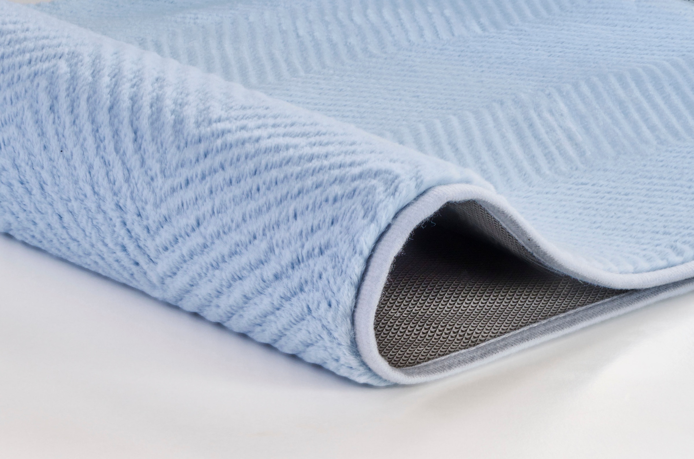 Kleine Wolke Badematte "Zigzag" Höhe 10 mm rutschhemmend beschichtet fußbod günstig online kaufen