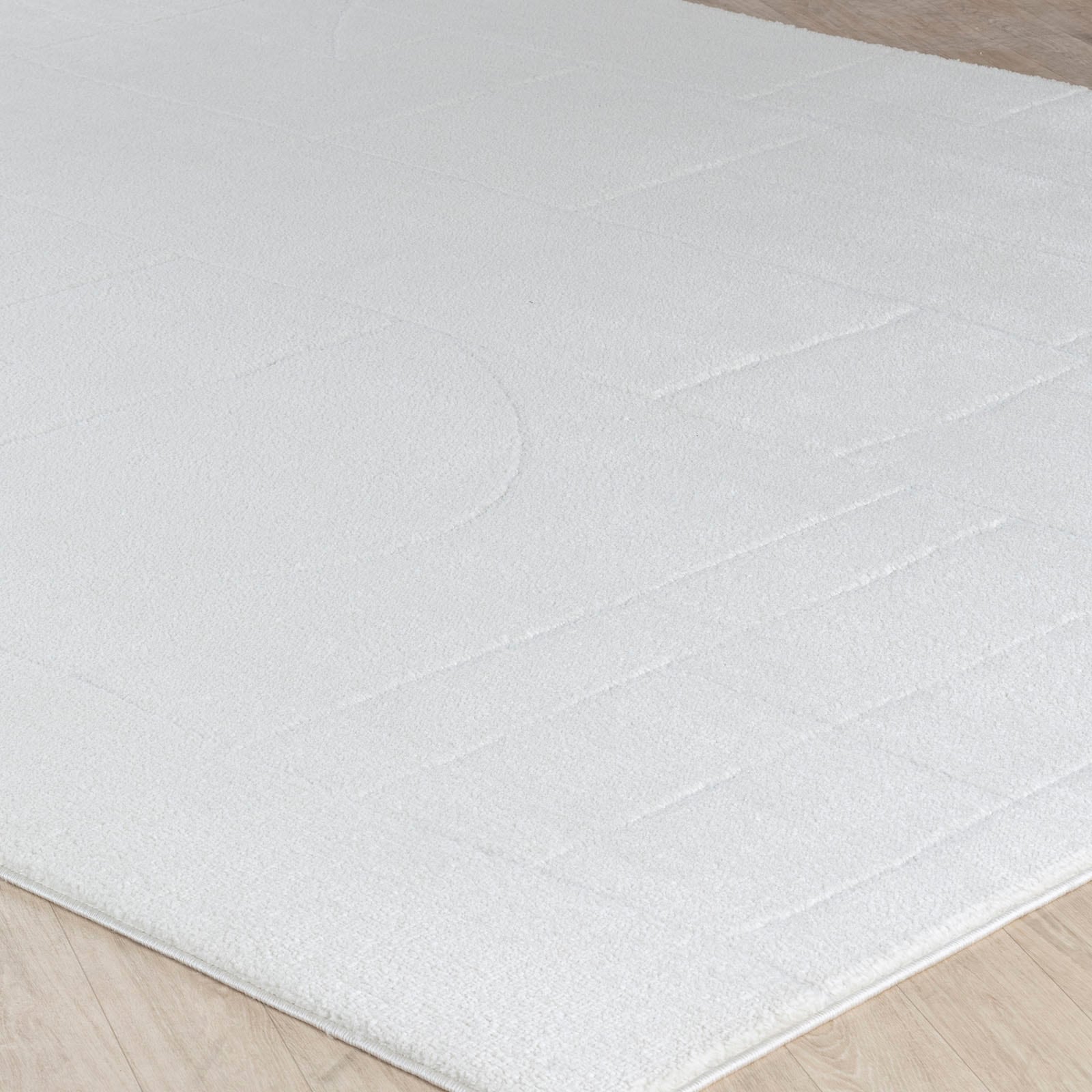 Livabliss Teppich »MONACO«, rechteckig, 14 mm Höhe, Skandinavischer Teppich, Kurzflor Boho-Wohnzimmerteppich