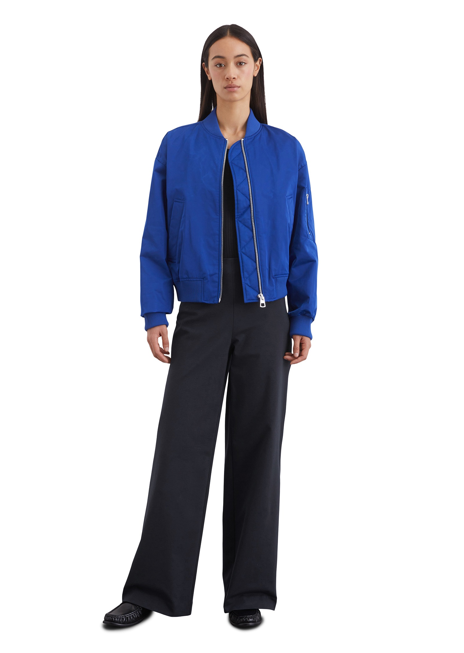 Marc O'Polo Outdoorjacke »aus recyceltem Polyester-Twill«, ohne Kapuze