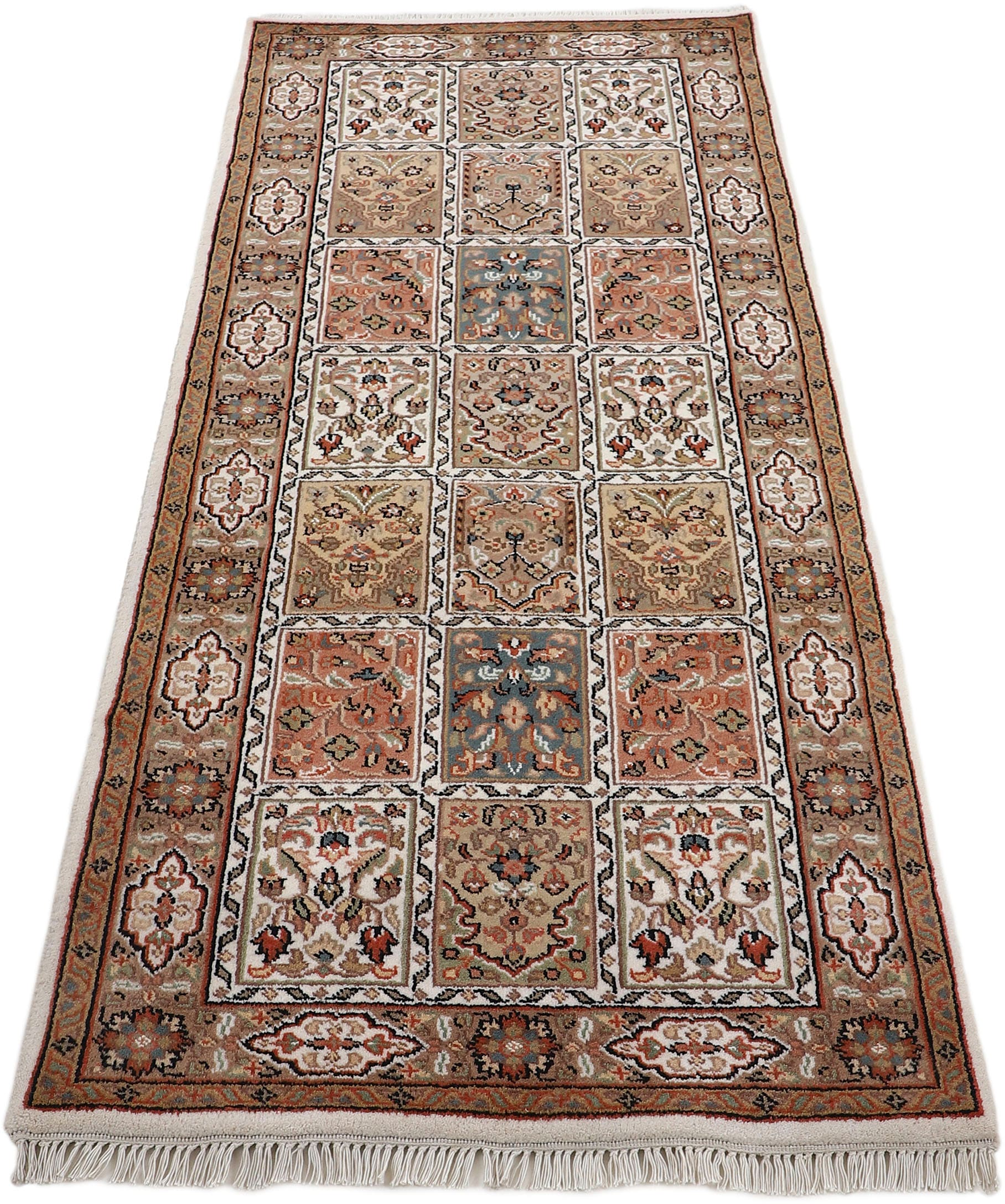 Woven Arts Läufer »Orientteppich Bakhtiar«, rechteckig, 15 mm Höhe, handgeknüpft, Wohnzimmer, reine Wolle