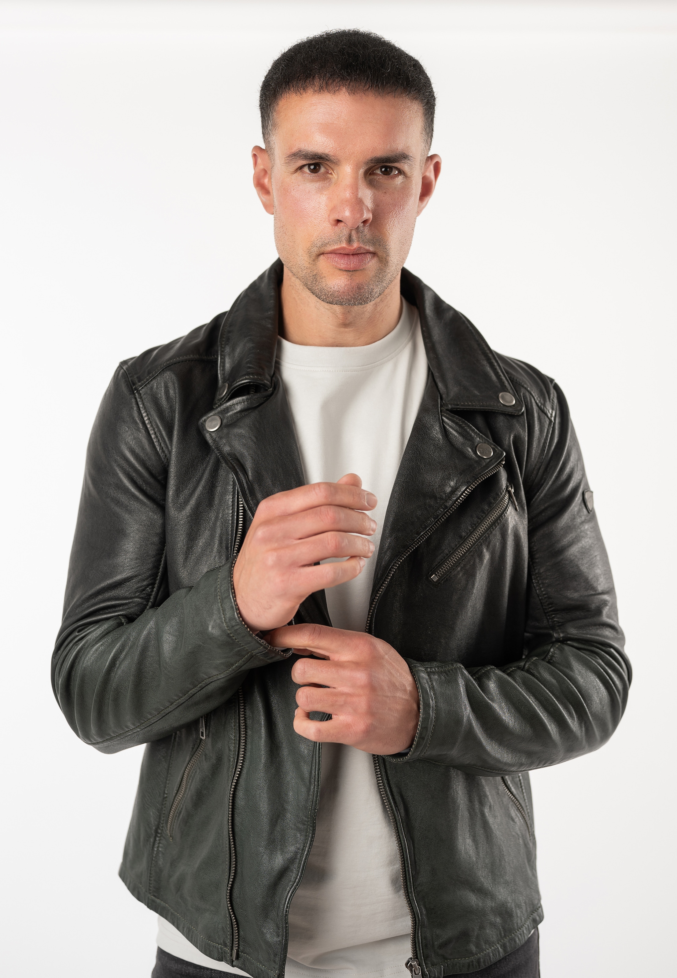 Mauritius Lederjacke »MMTydian« mit Reverskragen, Regular Fit