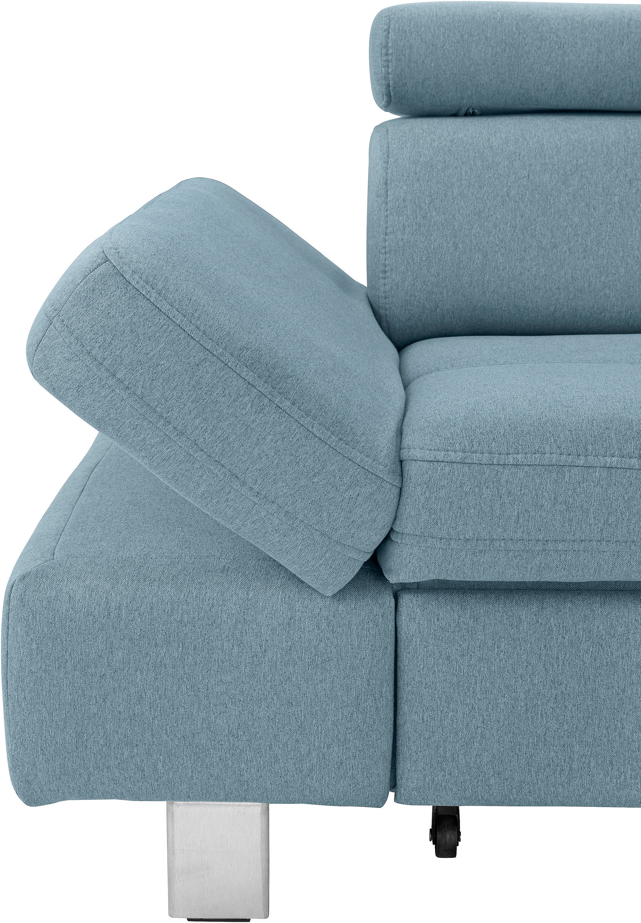 exxpo - sofa fashion Ecksofa »Fiji, L-Form«, mit Kopf- bzw. Rückenverstellung, wahlweise mit Bettfunktion