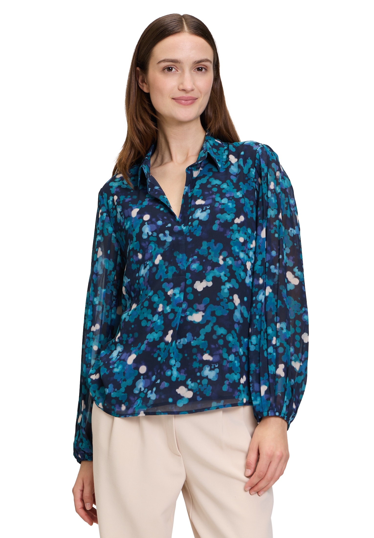 Betty&Co Schlupfbluse "Betty & Co Damen Schlupfbluse mit Plissee" günstig online kaufen