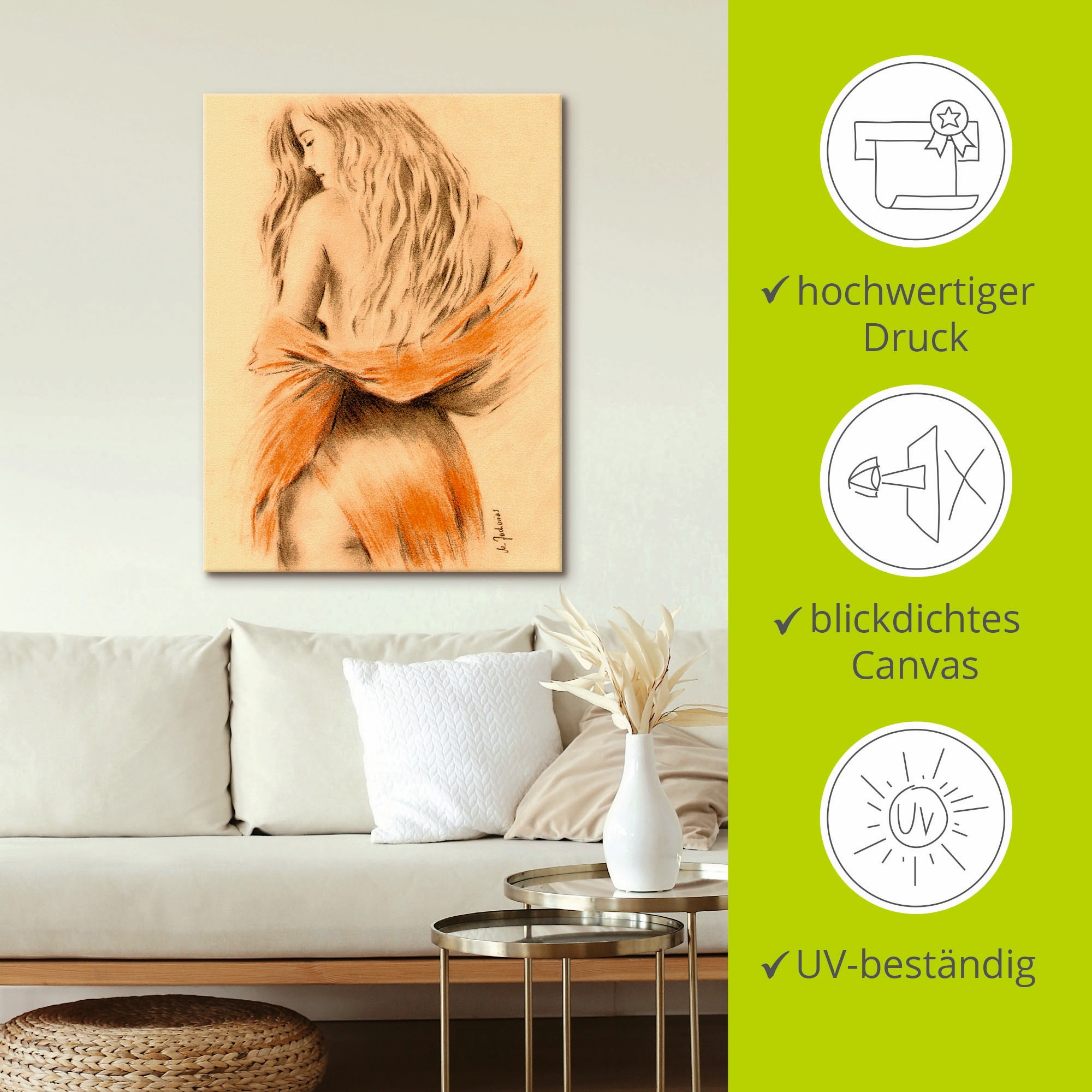 Artland Wandbild »Traumgirl«, Frau, (1 St.), als Leinwandbild, Poster in verschied. Größen