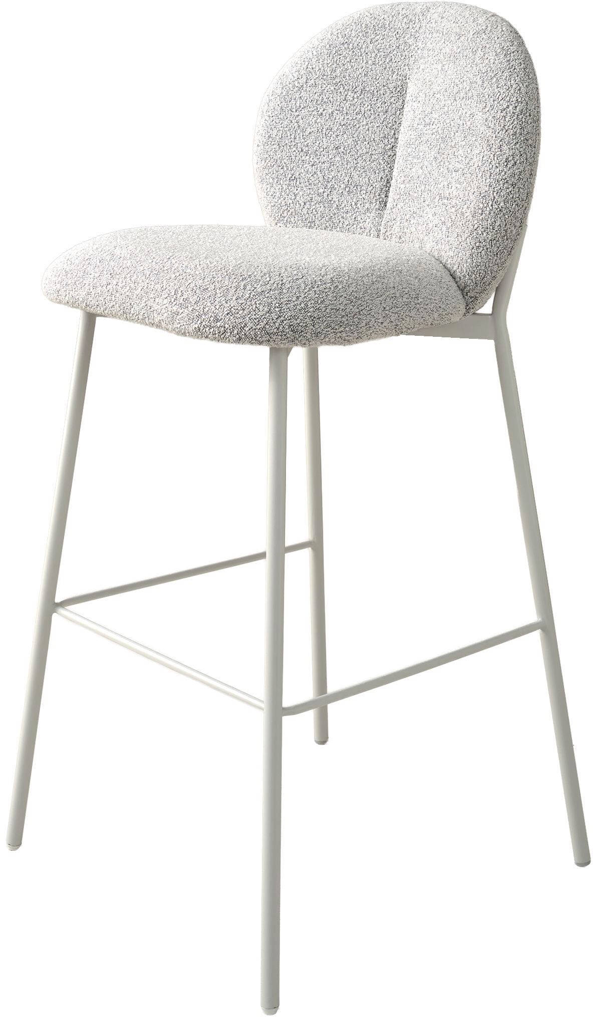 SCHÖNER WOHNEN-Kollektion 4-Fußstuhl »FORDE« (Set) 2 Stk.Bezug Bouclé, Untergestell Metall pulverbeschichtet