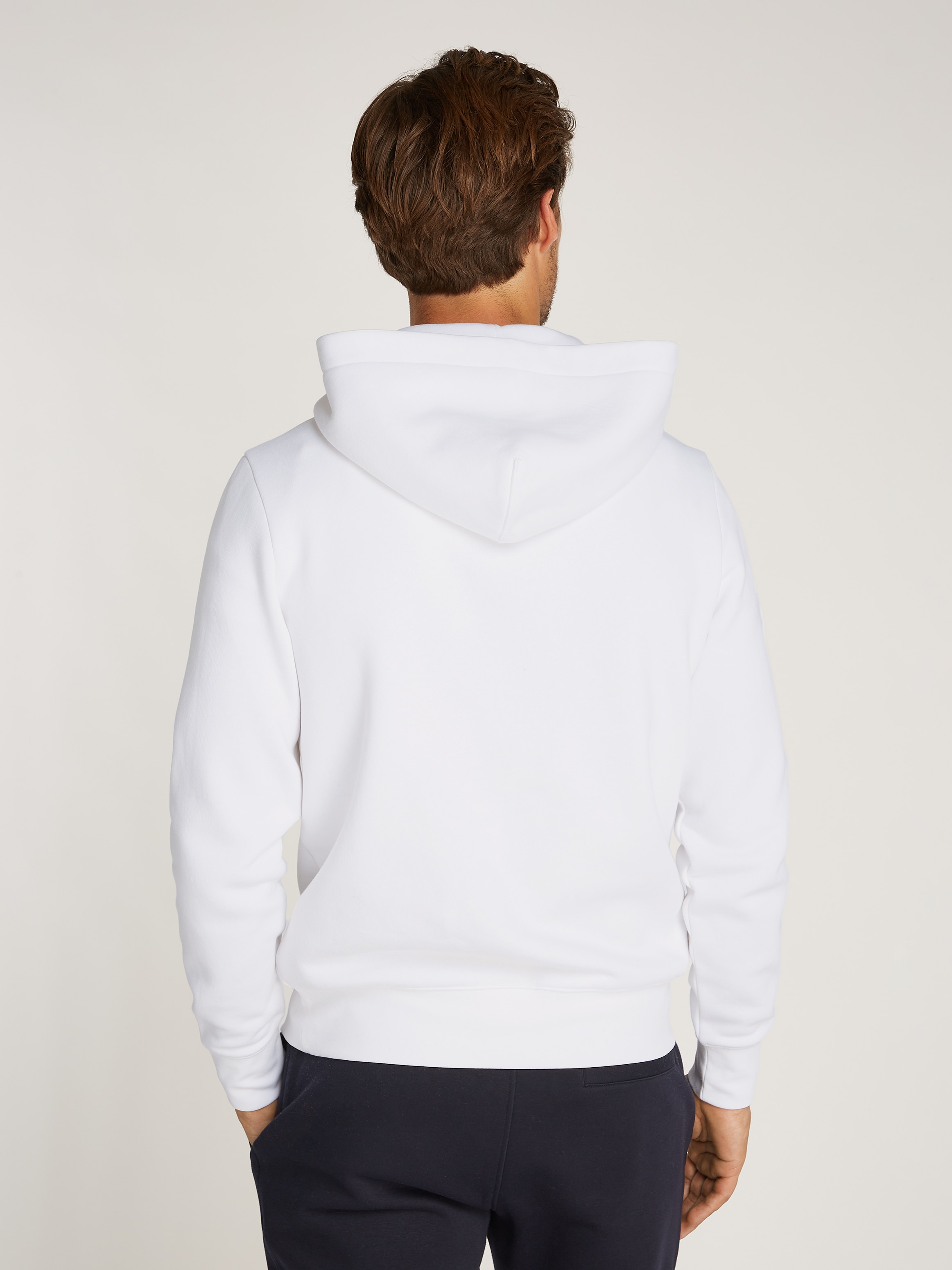 Tommy Hilfiger Kapuzensweatshirt »ROUNDALL HOODY«, kontrastfarbener Markenprint