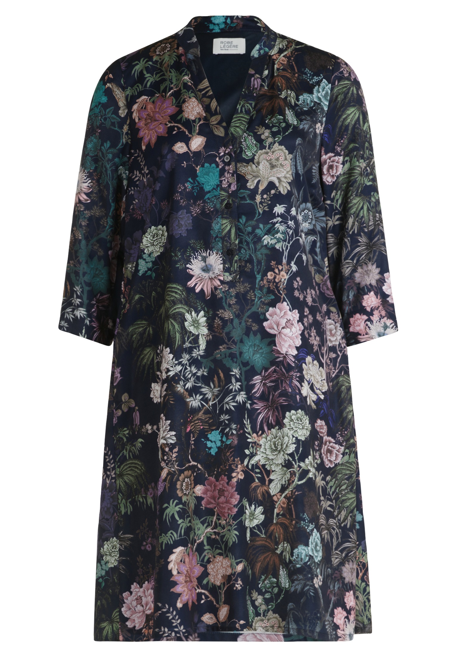 Vera Mont Tunikakleid "Vera Mont Damen Sommerkleid Tunikakleid mit Knopflei günstig online kaufen