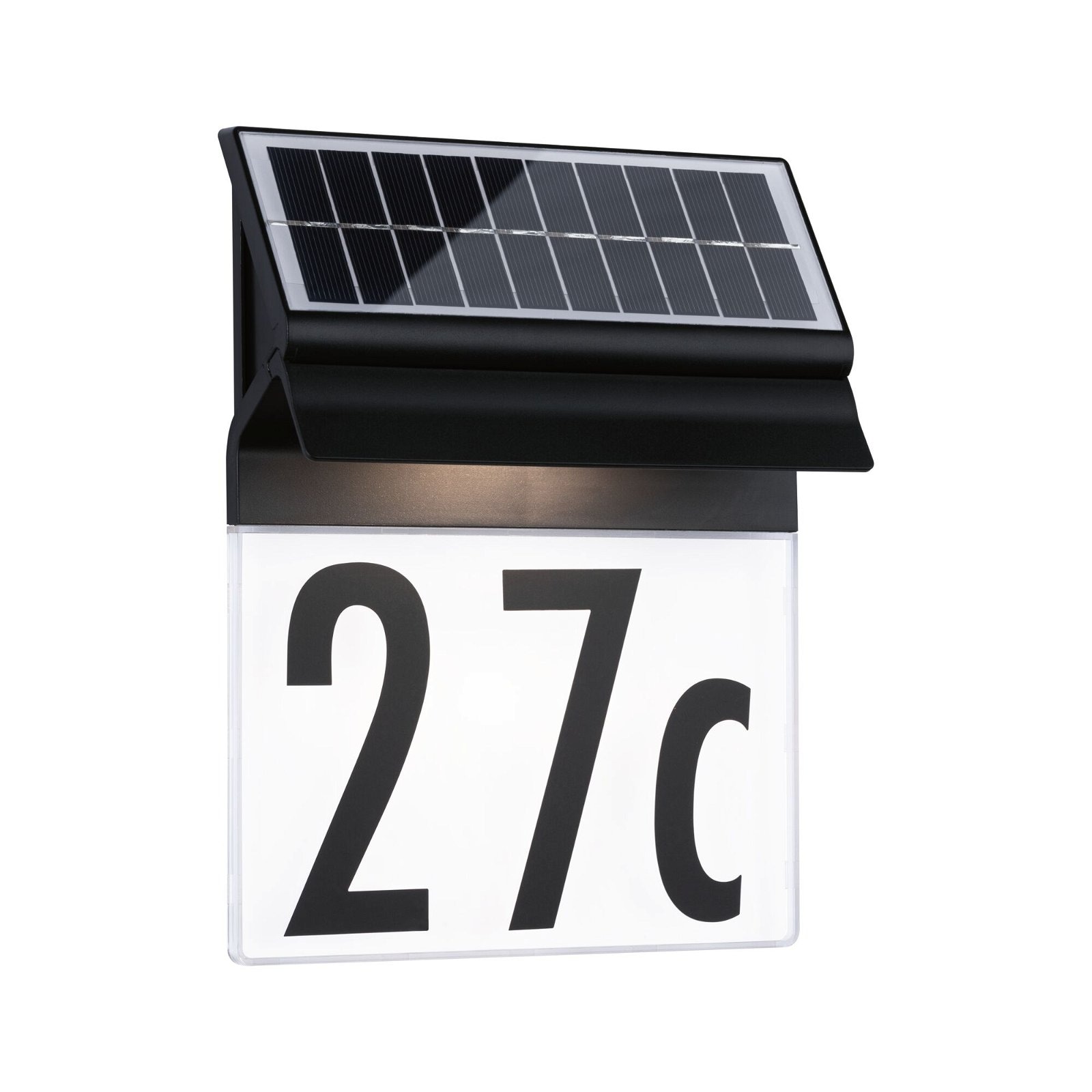 LED Außen-Wandleuchte »Solar Hausnummernleuchte Neda IP44 3000K 14lm Schwarz«, 1 flammig