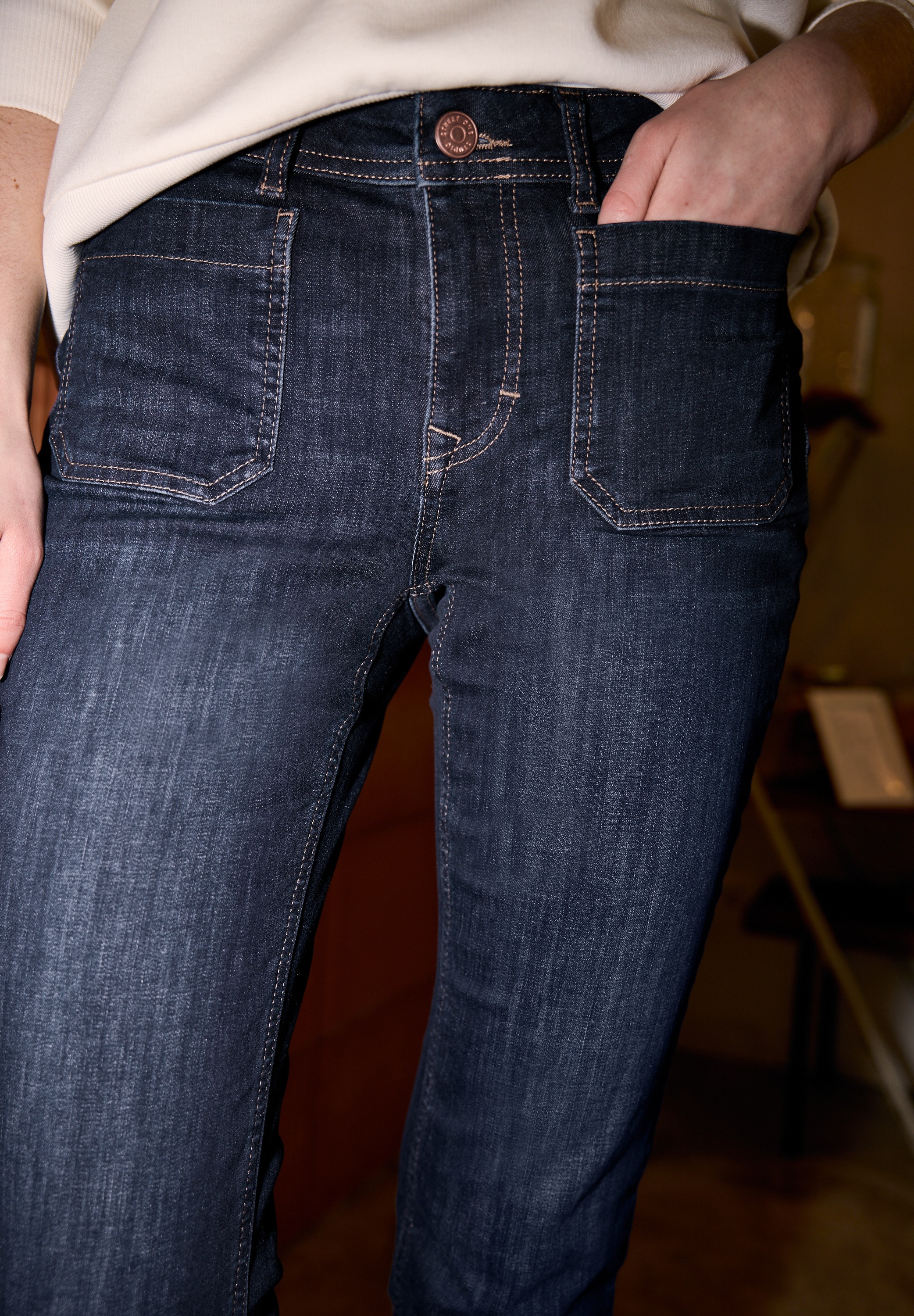 STREET ONE STUDIO Slim-fit-Jeans 5-Pocket-Style