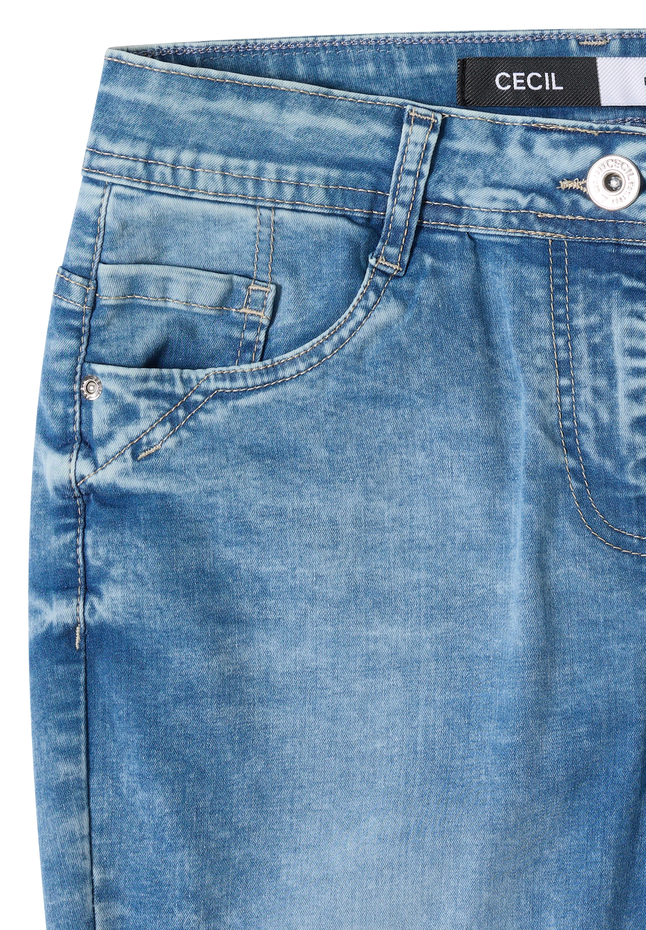 Cecil Slim-fit-Jeans aus Baumwolle mit Stretchanteil
