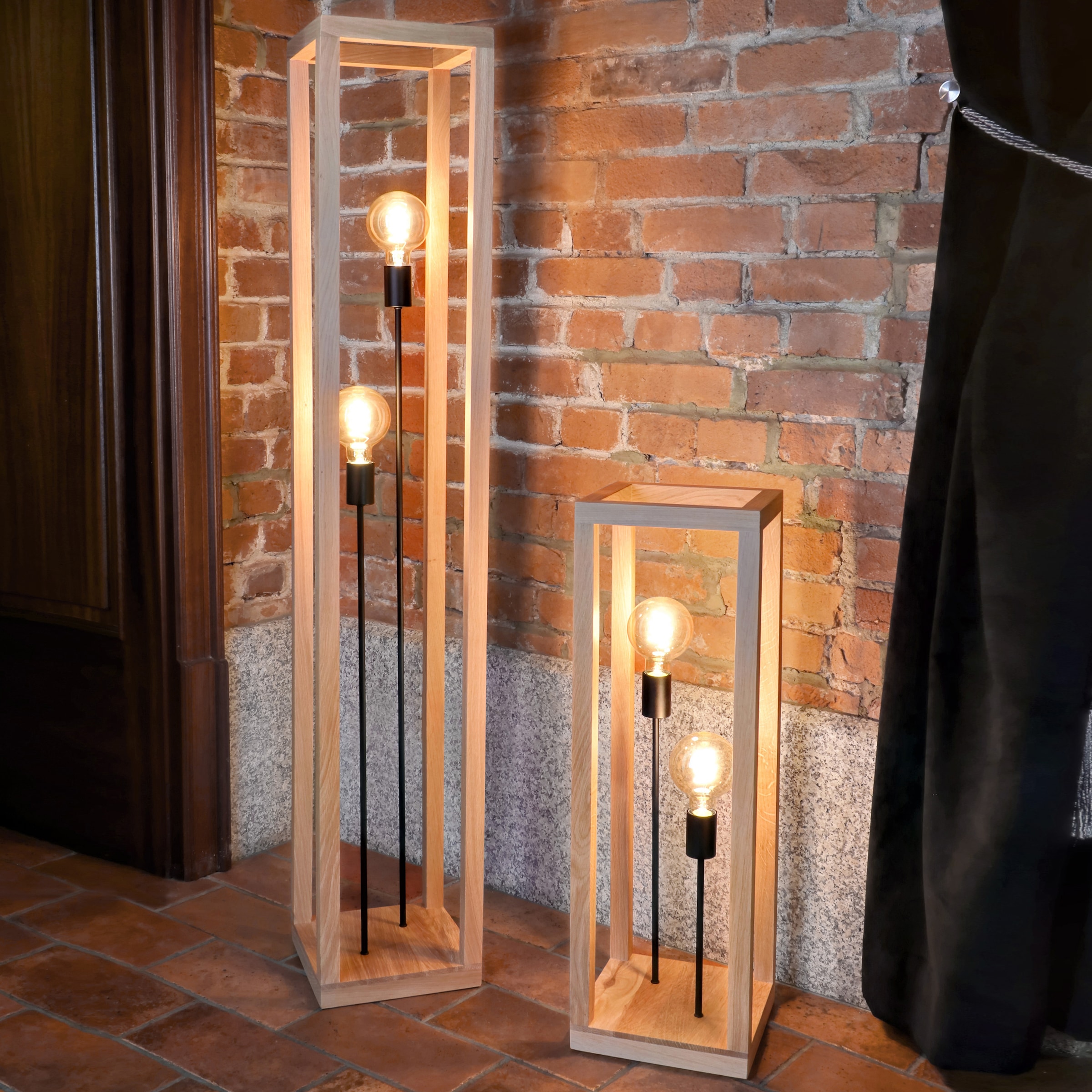 SPOT Light Stehlampe »KAGO«, 3 BAUR Nachhaltig kaufen flammig-flammig, aus | günstig mit Eichenholz, Naturprodukt FSC®-Zertifikat