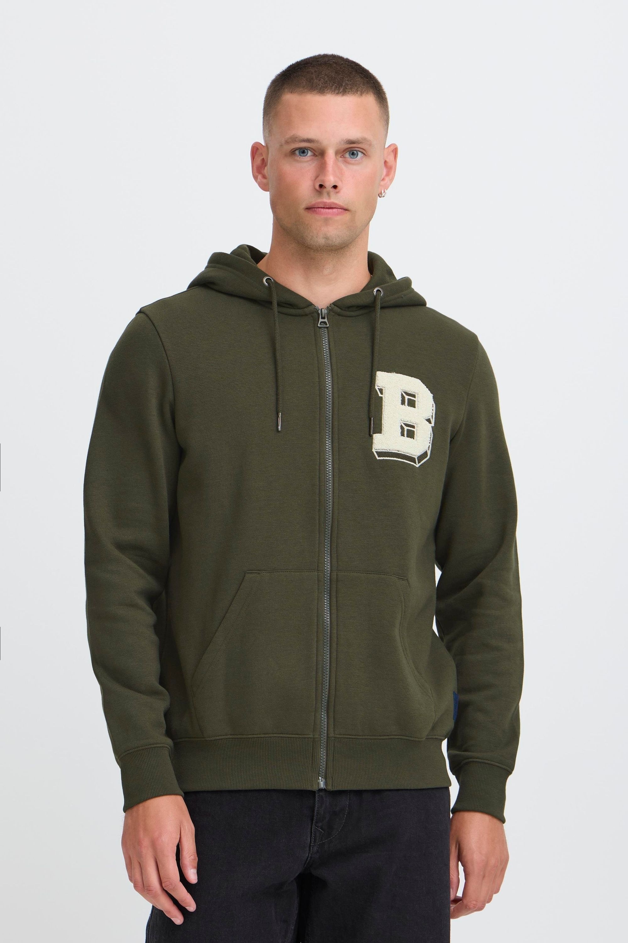 Blend Kapuzenpullover "BHBadel" Gemütliche Sweatjacke mit Kapuze und Sticke günstig online kaufen