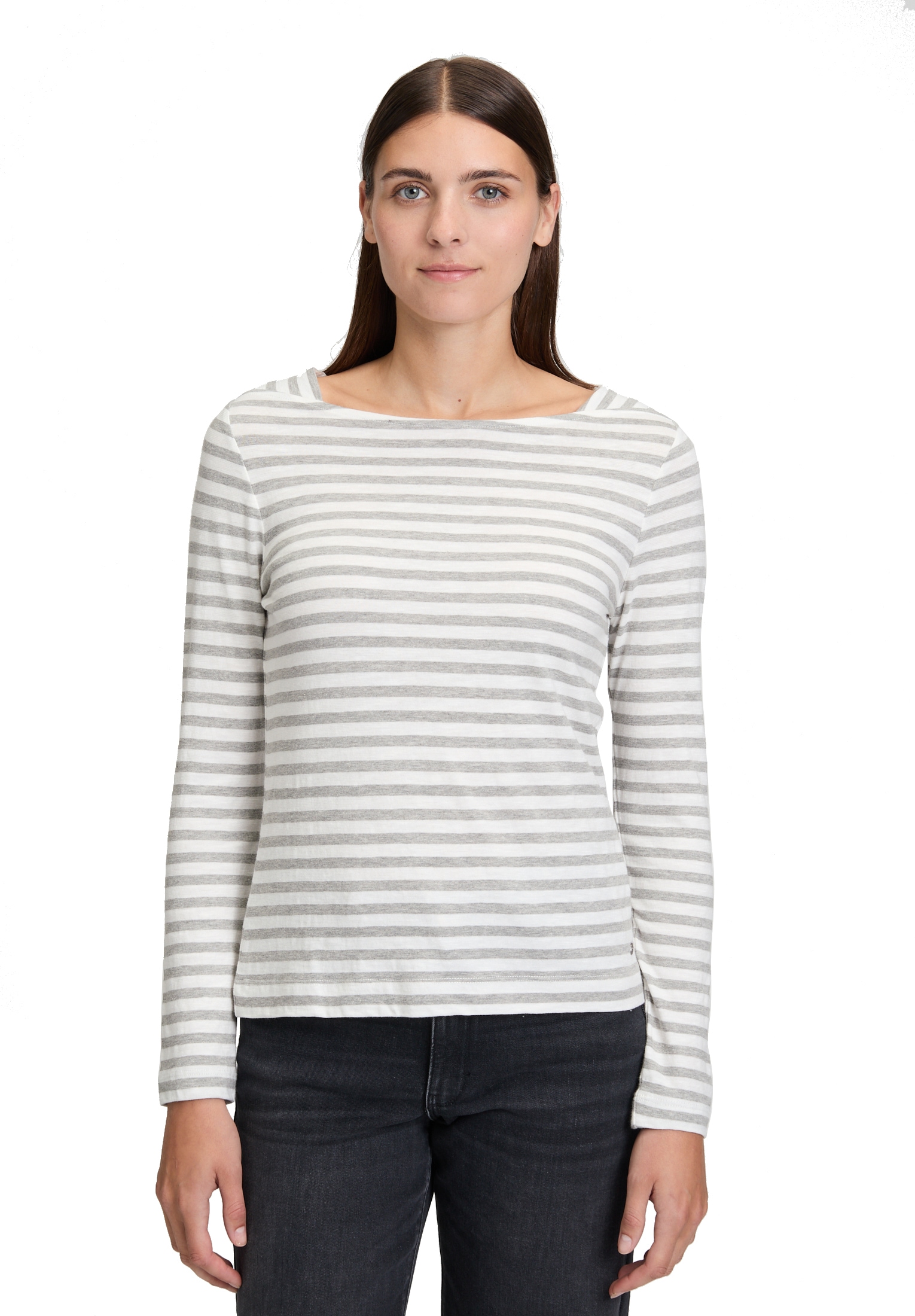 Betty&Co Kurzarmshirt "Betty & Co Damen Ringelshirt mit U-Boot-Ausschnitt" günstig online kaufen