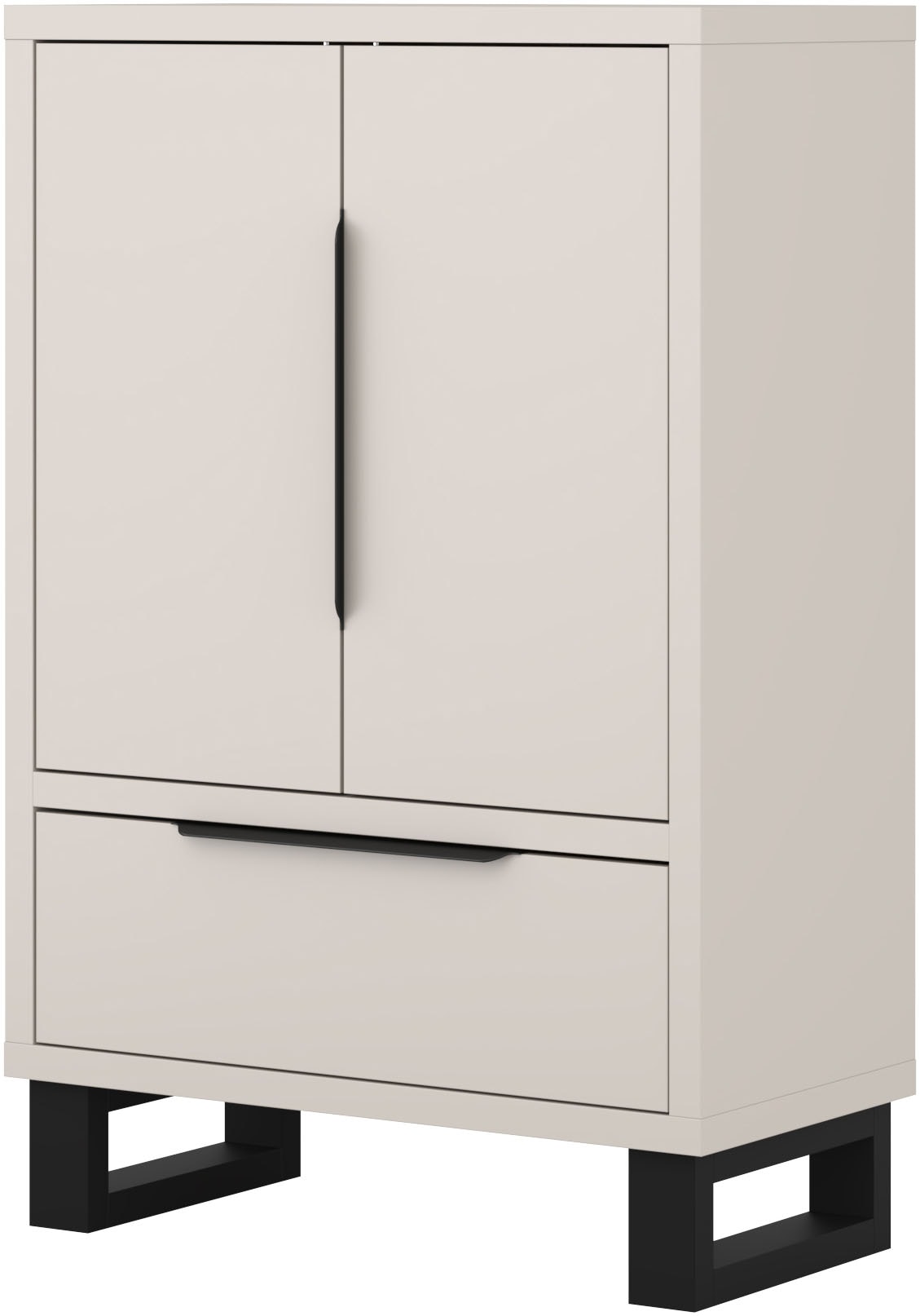 Home affaire Drehtürenschrank »Bronne,Breite 89,5 cm, Mehrzweckschrank, Universalschrank, Garderobe« Kleiderschrank, 1 Schublade, Metallgriffe, Garderobe