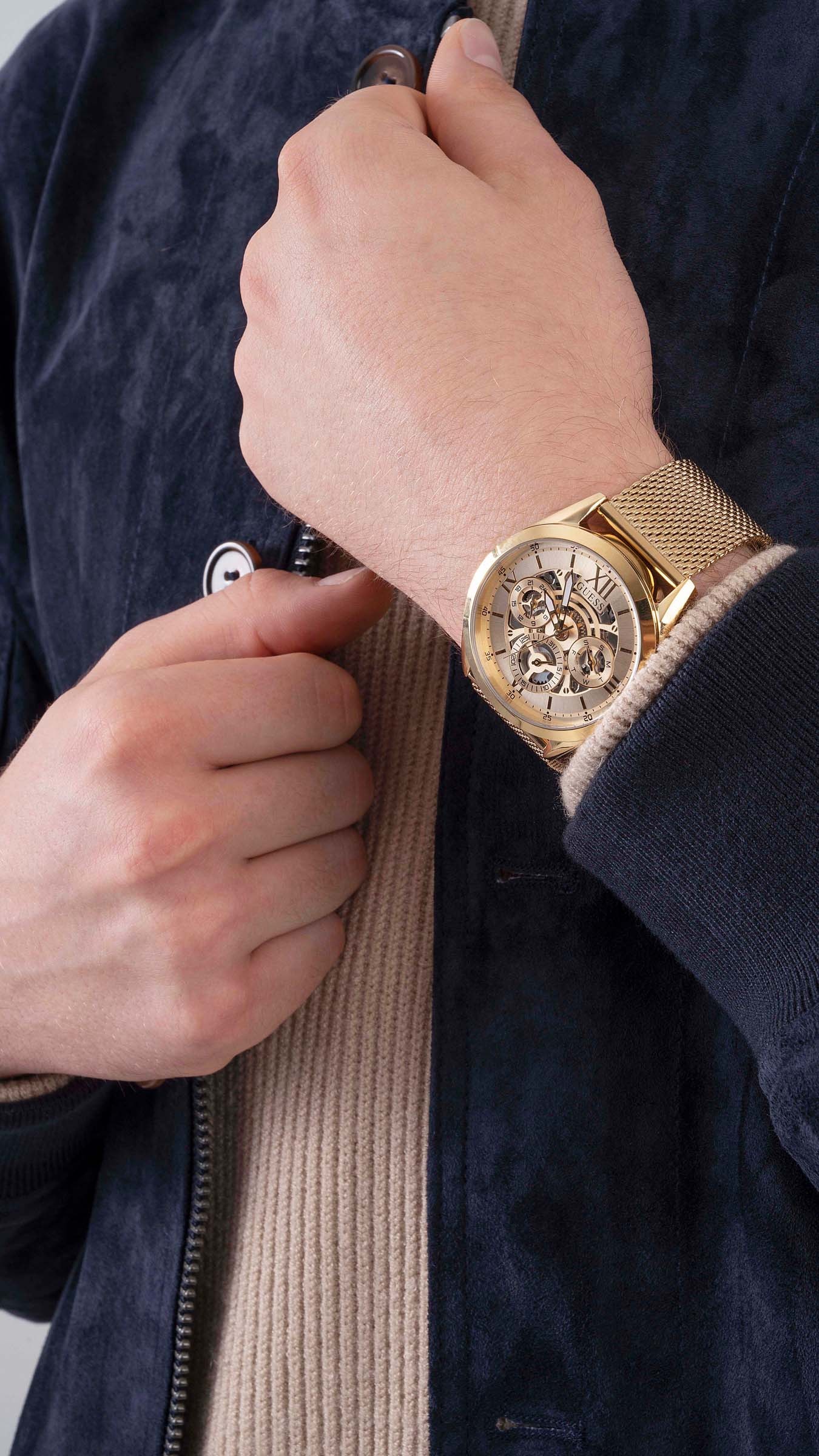 Guess Multifunktionsuhr »TAILOR« Armbanduhr, Quarzuhr, Herrenuhr