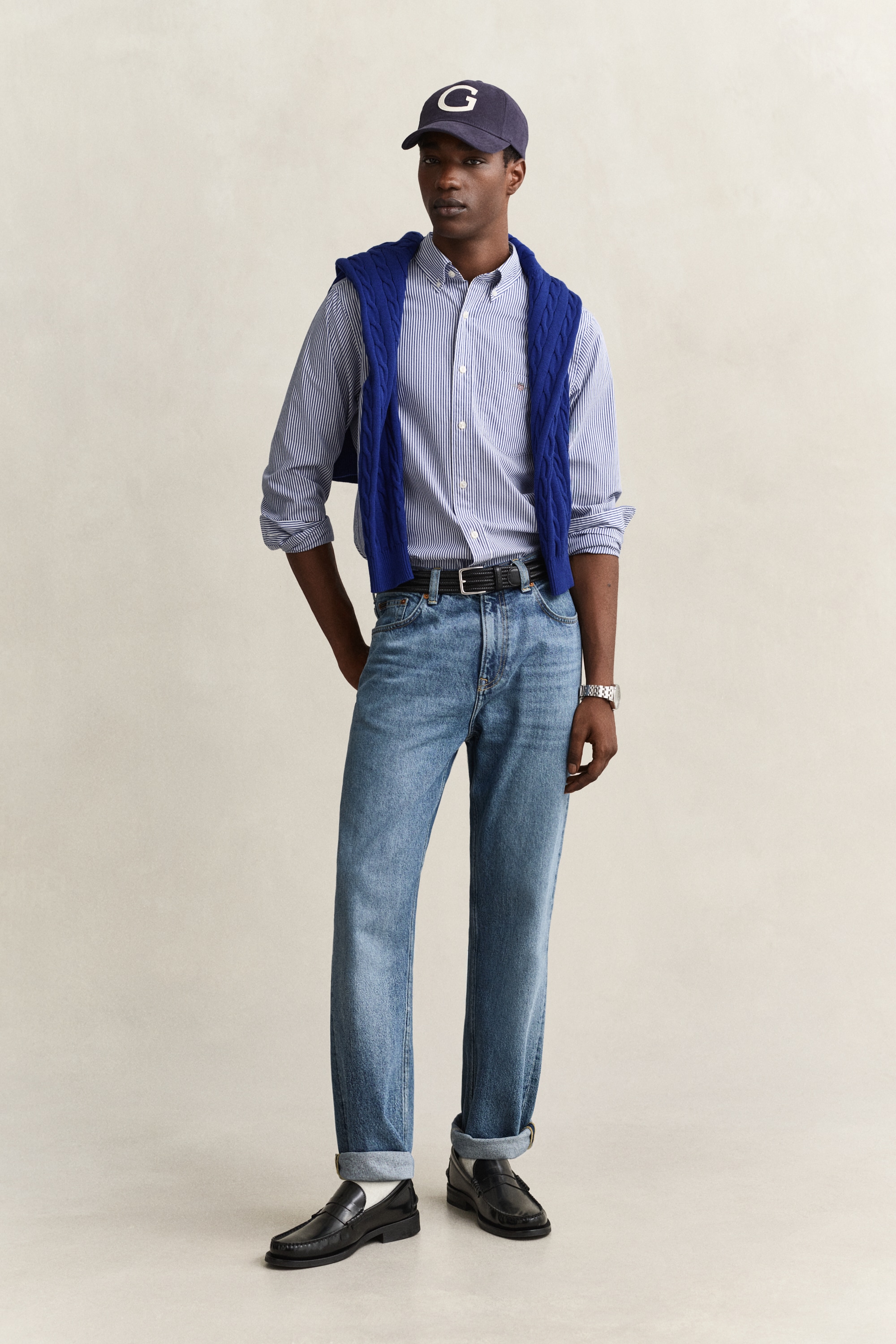 Gant Langarmhemd »REGULAR CLASSIC POPLIN BANKER« mit Streifen