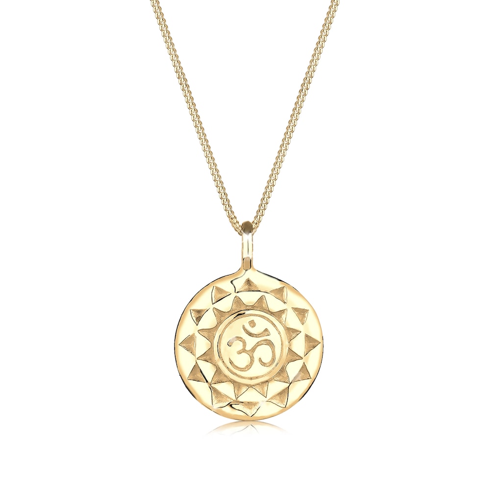 Elli Kette mit Anhänger »Yoga Mantra Om Symbol Talisman 925 Silber«