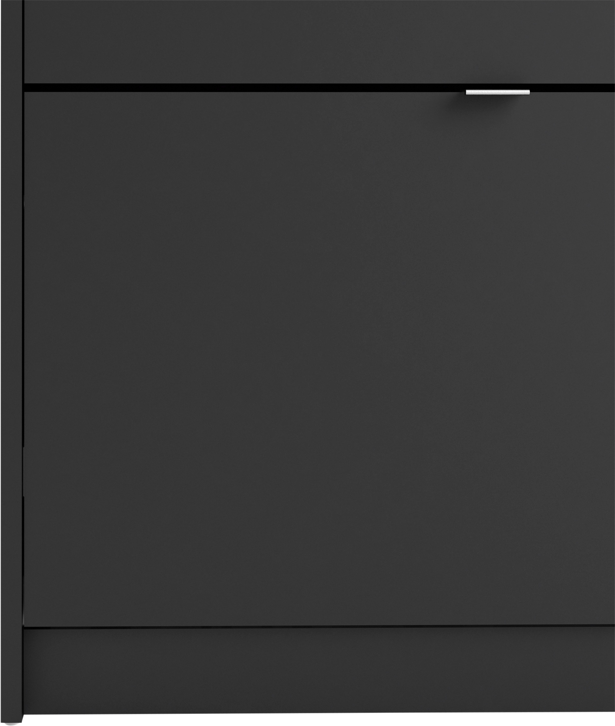 Shoes Shoe cabinet  with 2 tilting doors and 2 layers Matt Black, none