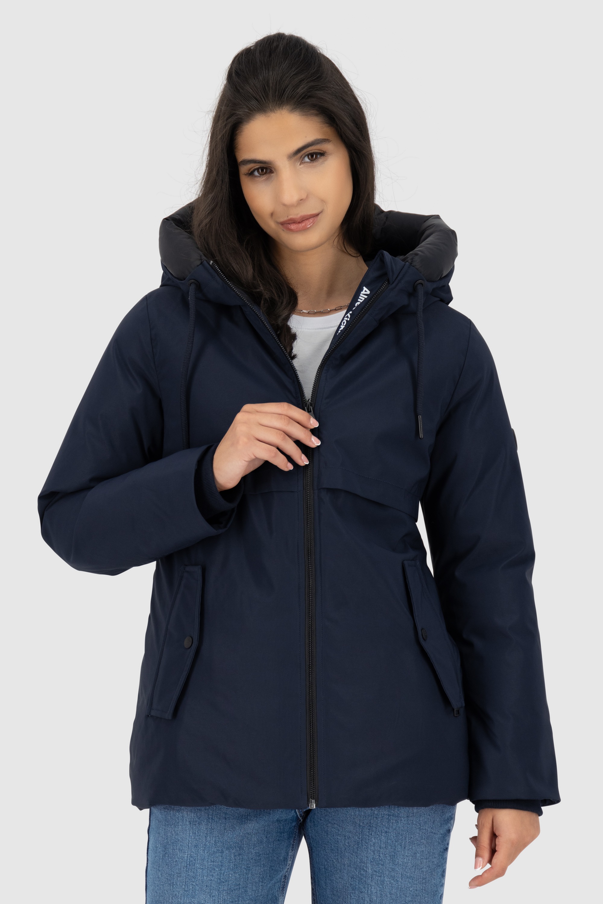 Alife & Kickin Winterjacke »Damen CicelyAK A«, Kurze warme Damenwinterjacke mit gefütterter Kapuze