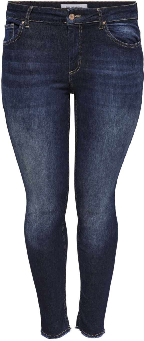 Thumbnail - ONLY CARMAKOMA Skinny-fit-Jeans "CARWILLY REG SK ANK JNS", in washed-out Optik
