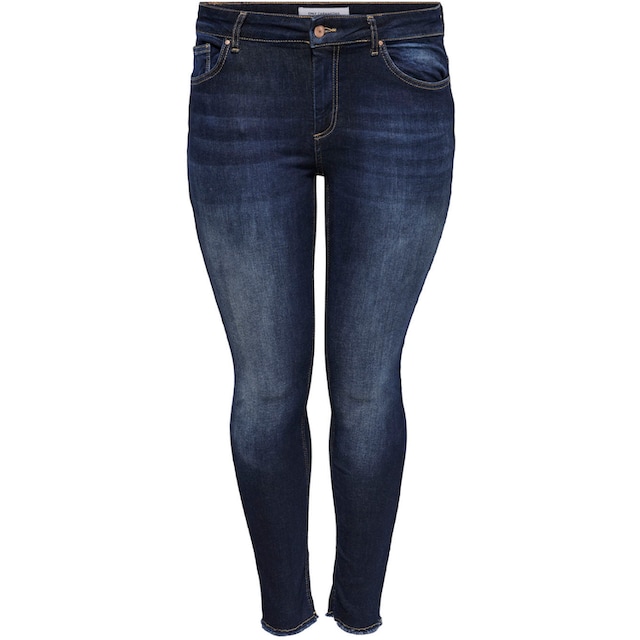 ONLY CARMAKOMA Skinny-fit-Jeans »CARWILLY REG SK ANK JNS«, in washed-out  Optik für bestellen | BAUR