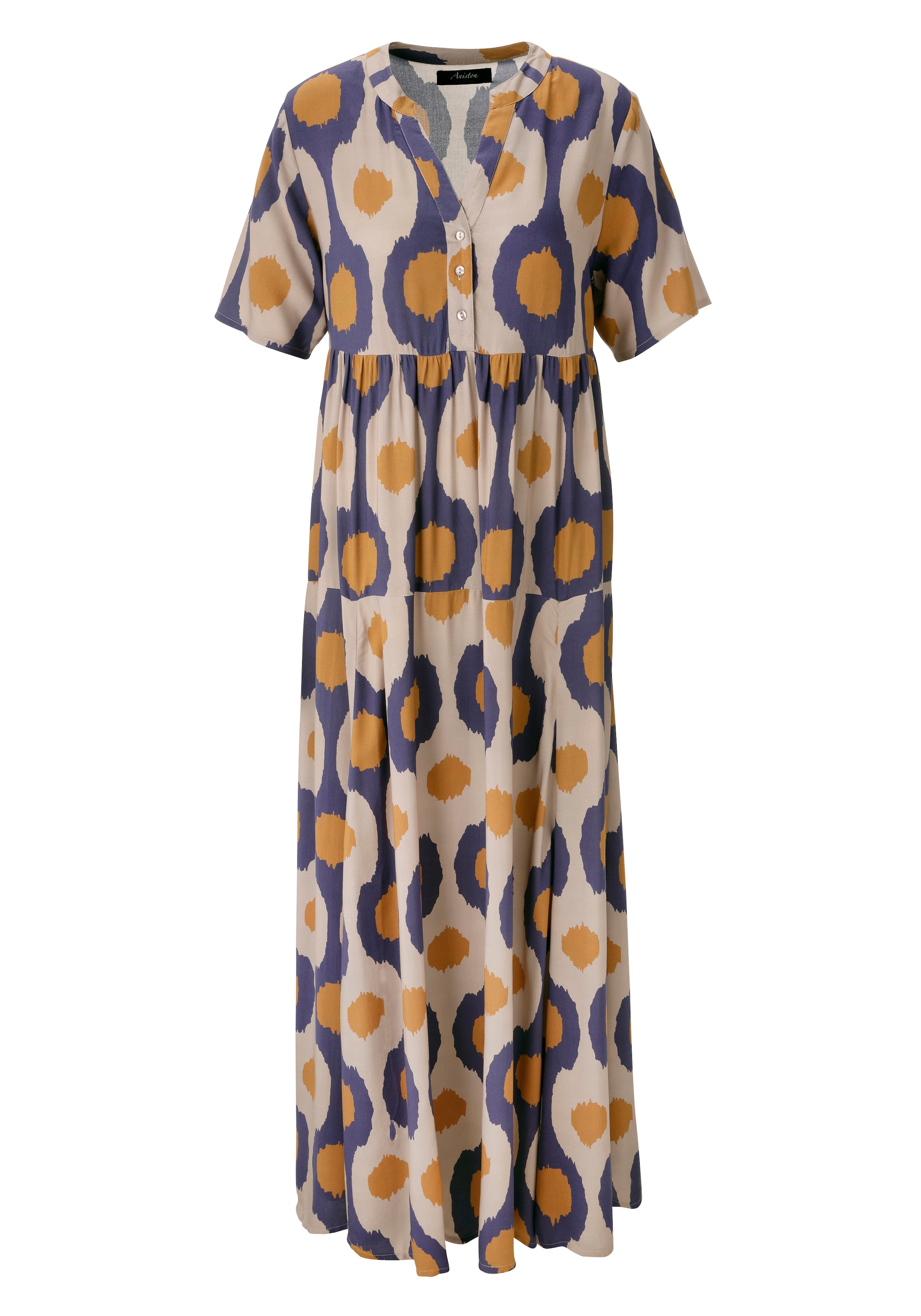 Aniston CASUAL Sommerkleid mit großflächigen, grafischen Druck - NEUE KOLLEKION