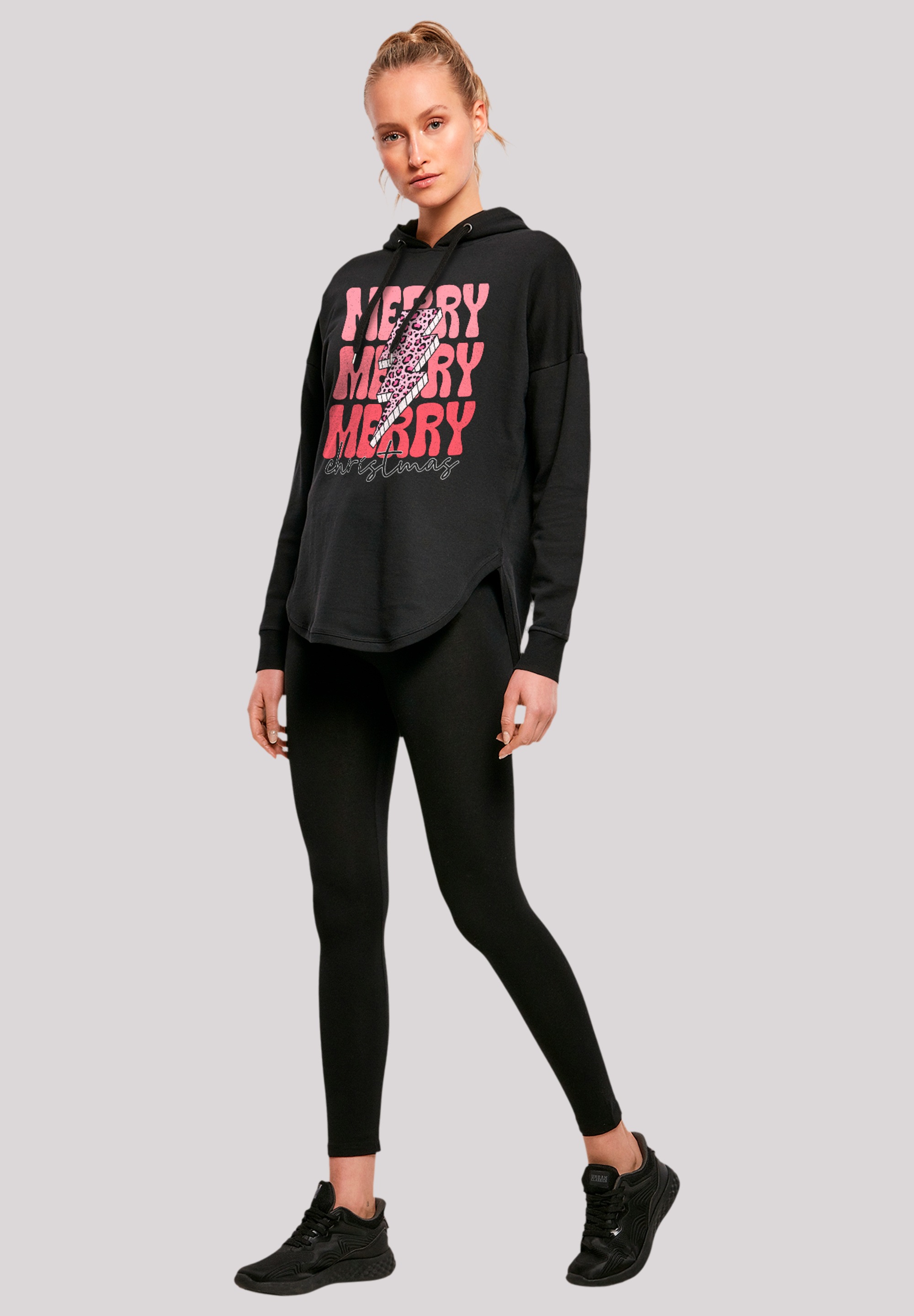F4NT4STIC Kapuzenpullover »Merry Weihnachten Print Leo Print«, Premium Qualität, Weihnachts-Kollection