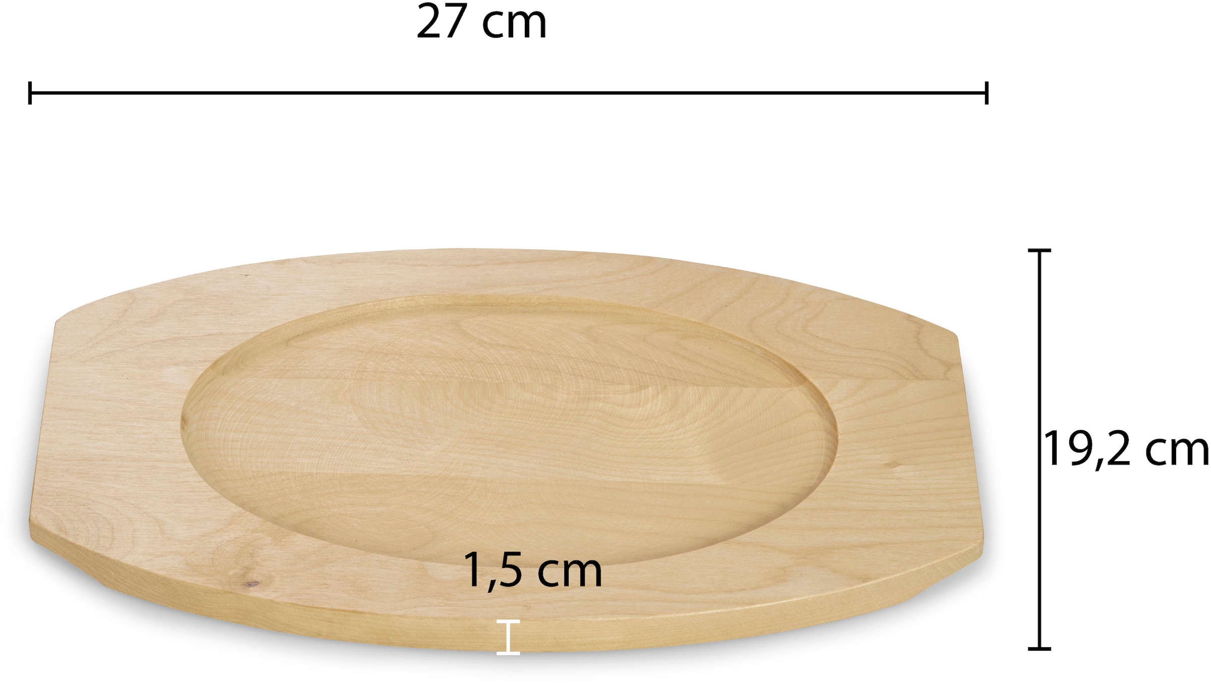 ECHTWERK Servierpfanne »4x Pfännchen "Oval" Grillstreifen«, Gusseisen, (Set, 4 tlg.), inkl. dekorativem Servierbrett, bereits eingebrannt
