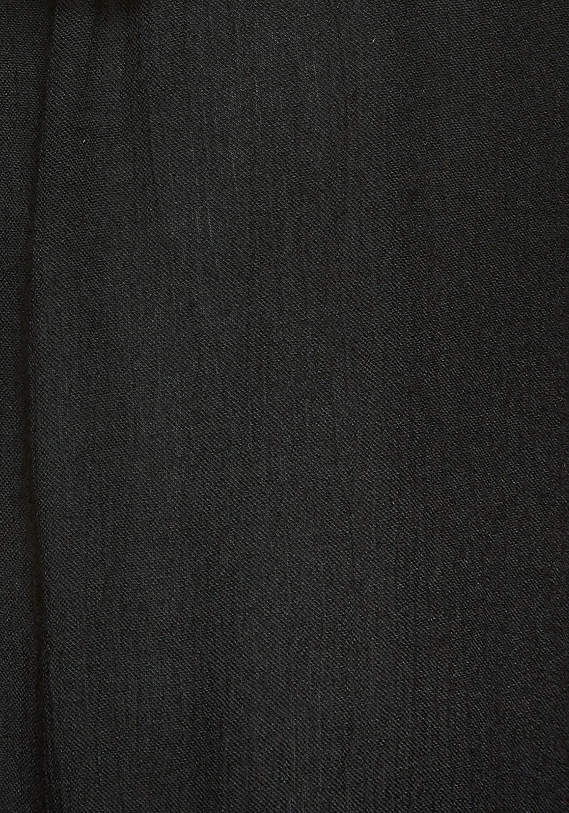 s.Oliver Longtunika aus gekreppter Viskose, kurzes Strandkleid, Blusenkleid, taillierbar