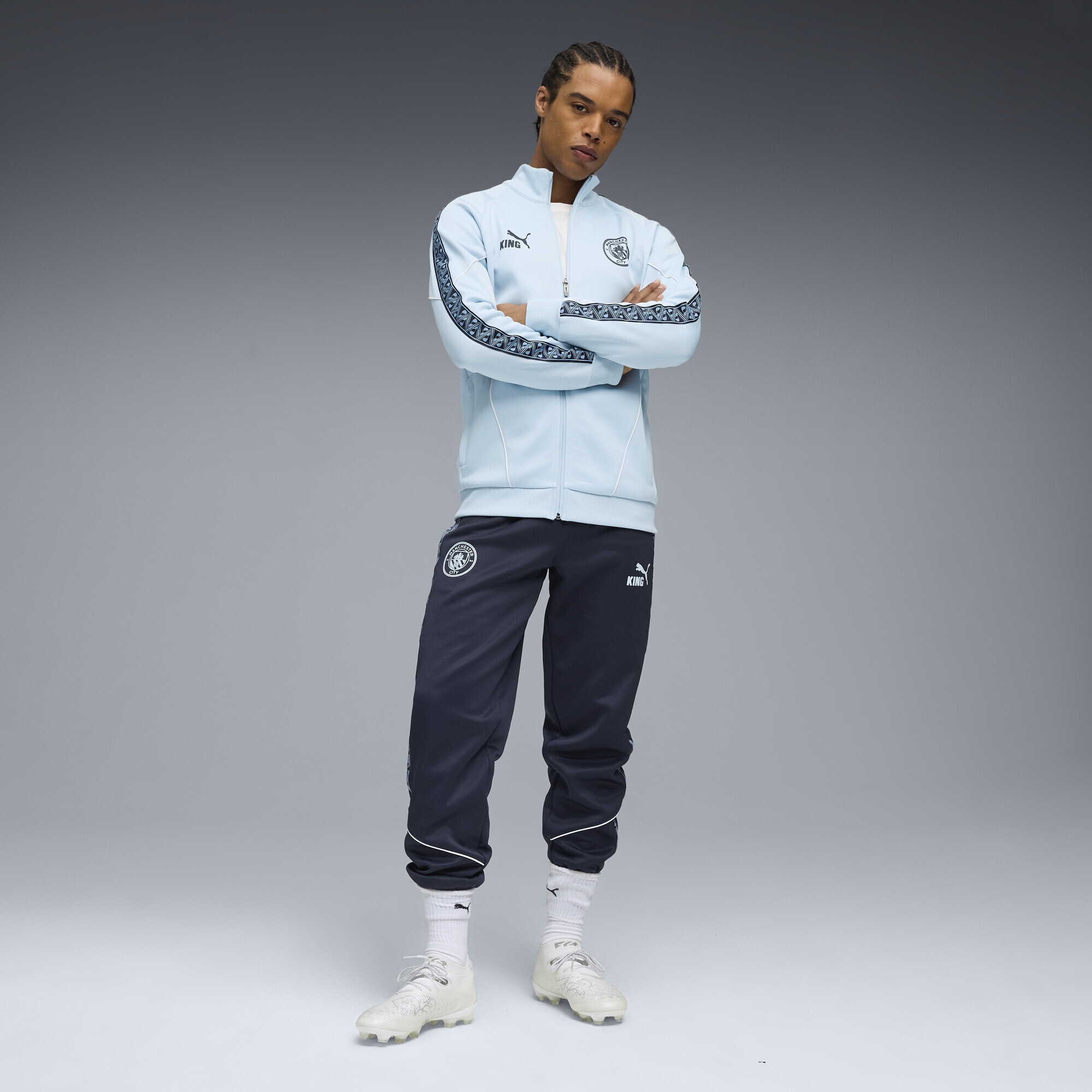 PUMA Sweatjacke »Manchester City KING Anthem Jacke Herren«