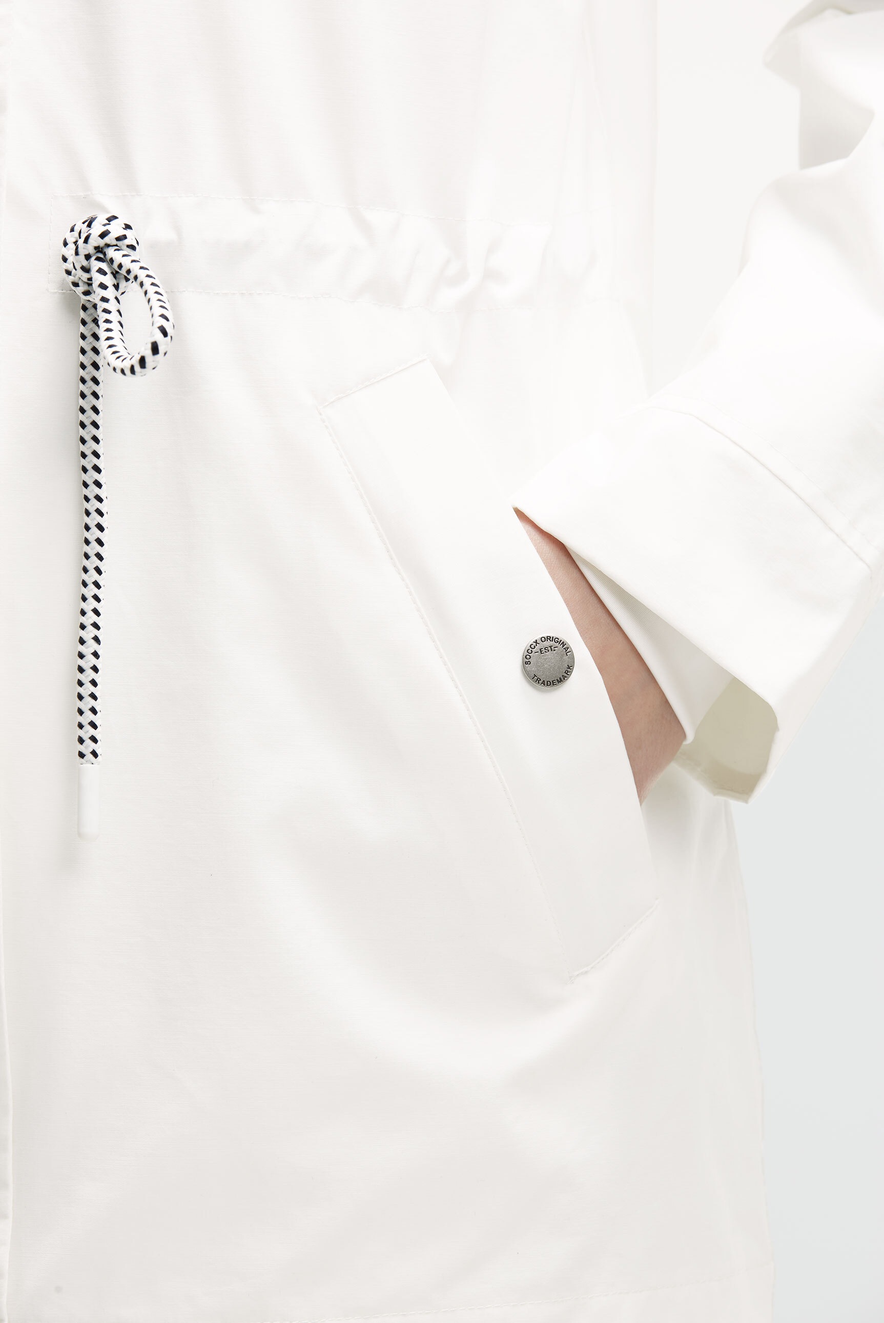 SOCCX Funktionsjacke mit Kapuze mit Windbreaker-Bündchen und Waterproof-Eingrifftaschen