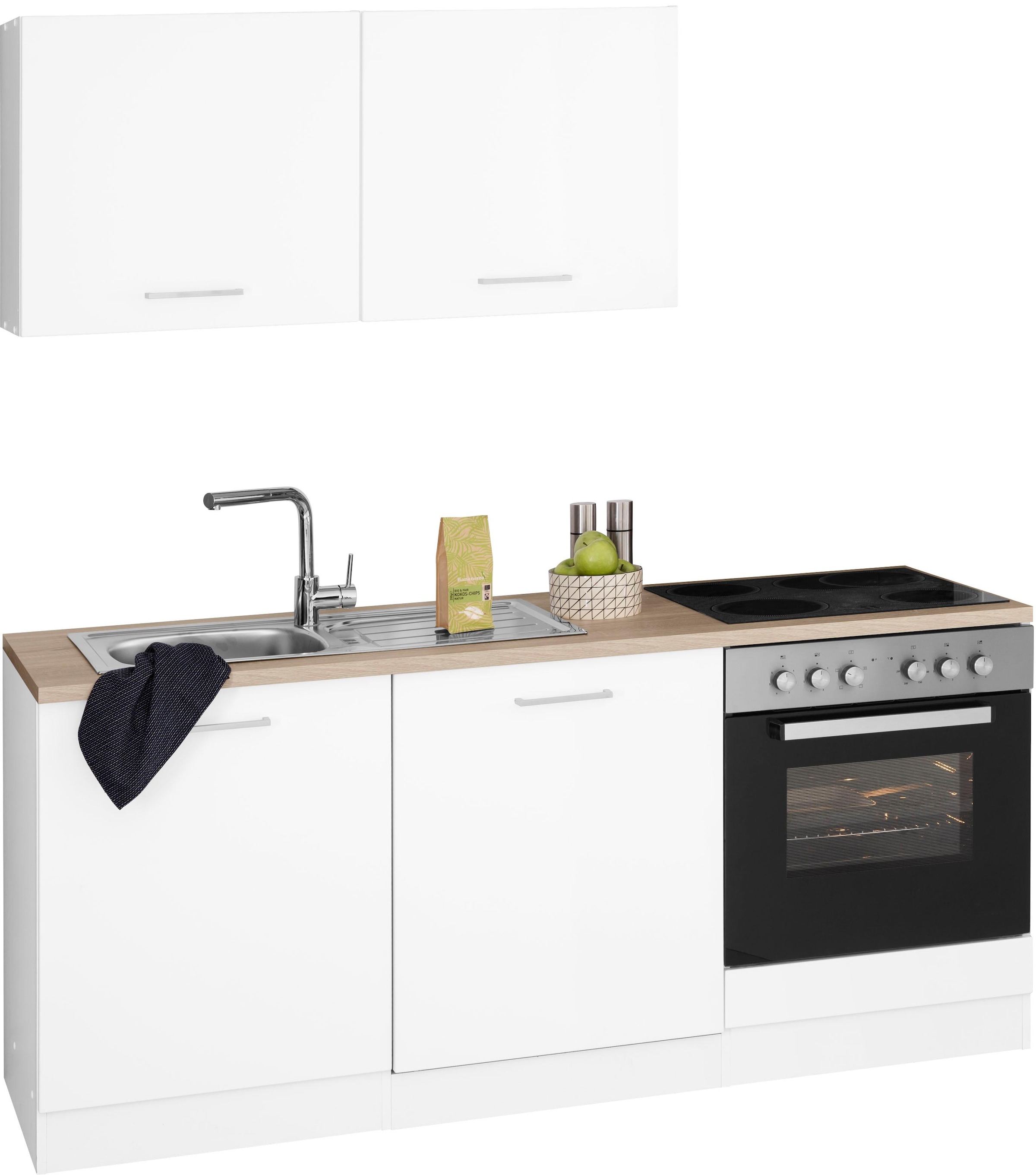 Küchenzeile »Visby«, ohne E-Geräte, Breite 180 cm für Geschirrspülmaschine