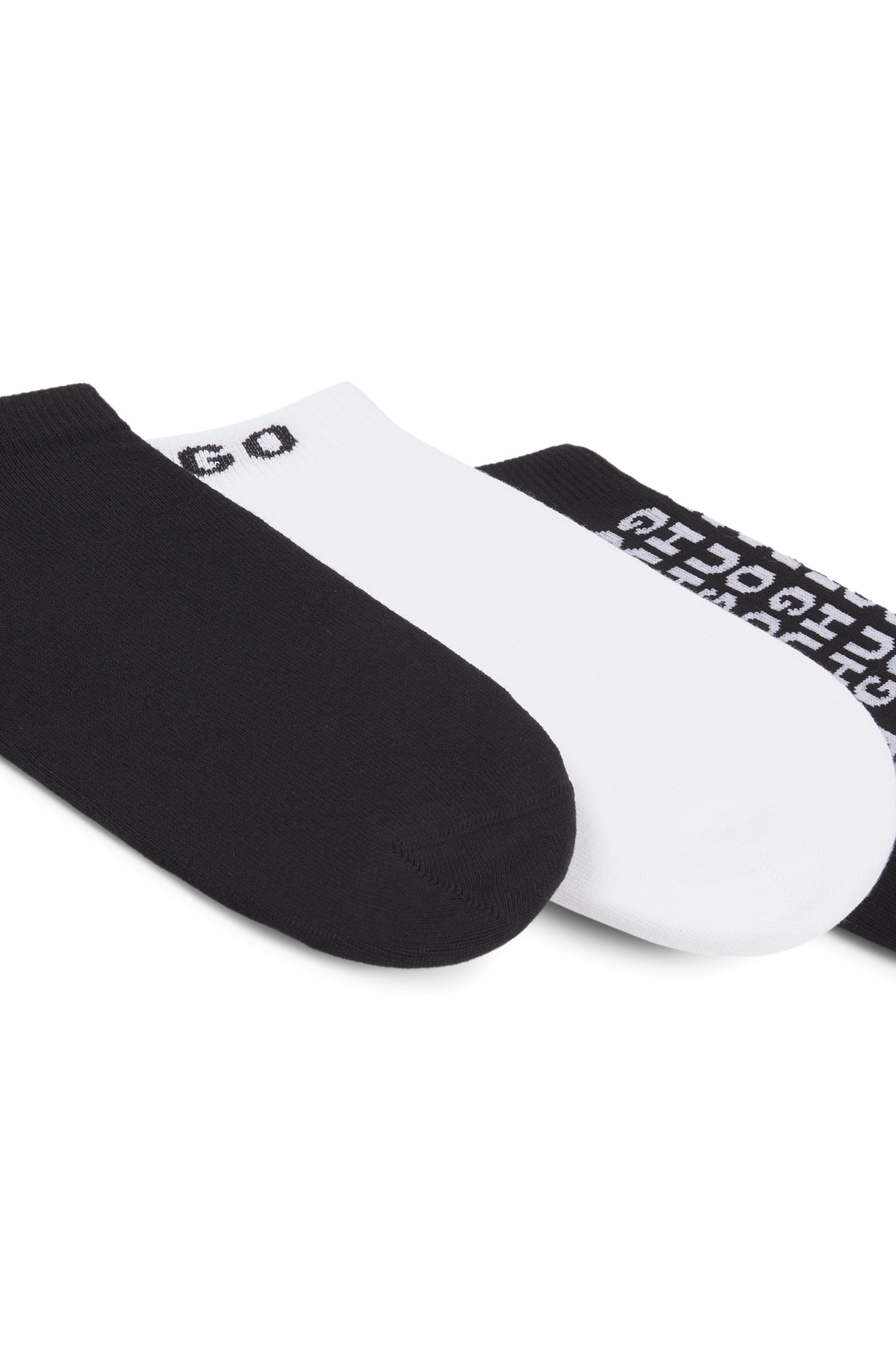 HUGO Underwear Socken »3P AS AO LOGO CC«, (Packung, 3 Paar, 3er Pack), mit kontrastfarbenen Logoschriftzug