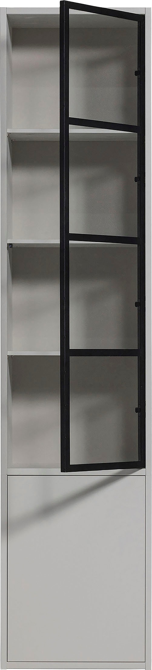 WOOOD Vitrine »Basic«, mit zwei Türen, H 230 cm x B 52,5 cm