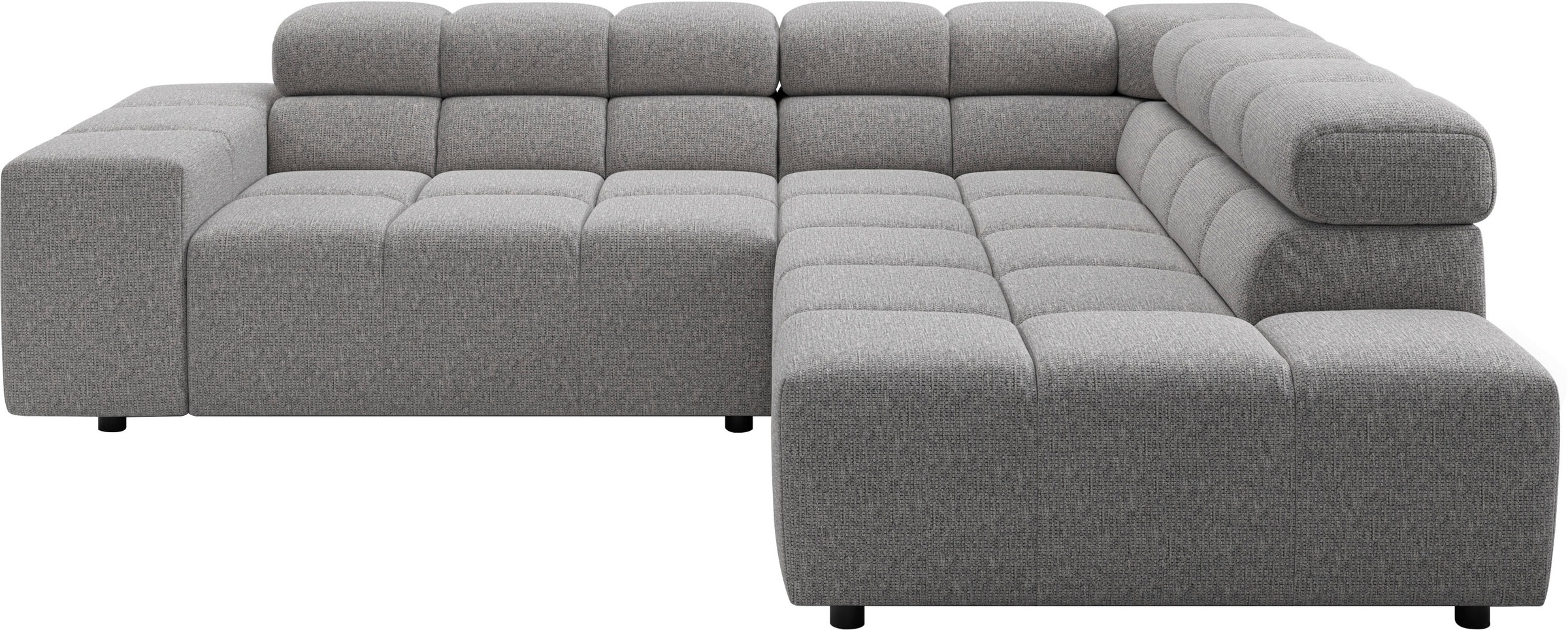 Home affaire Ecksofa "Ancona, Ecksofa, incl. Kopfteilverstellung, Breite 249 cm, L-Form" wahlweise elektrische Sitztiefenverstellung