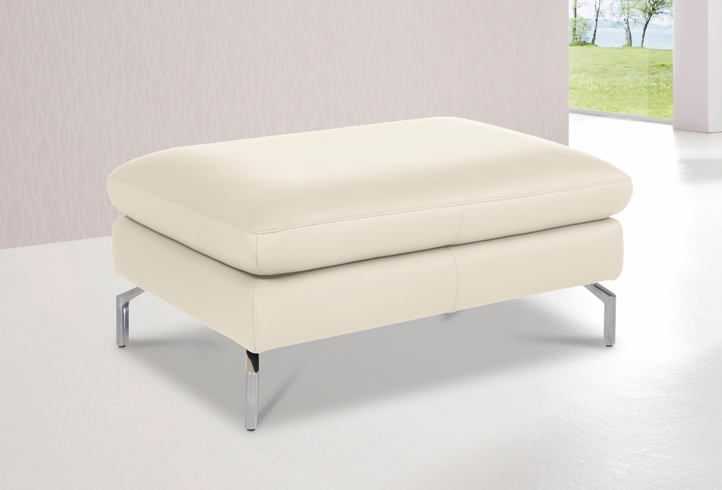 CALIA ITALIA Hocker "Dave mit edlem Metallfuß" günstig online kaufen