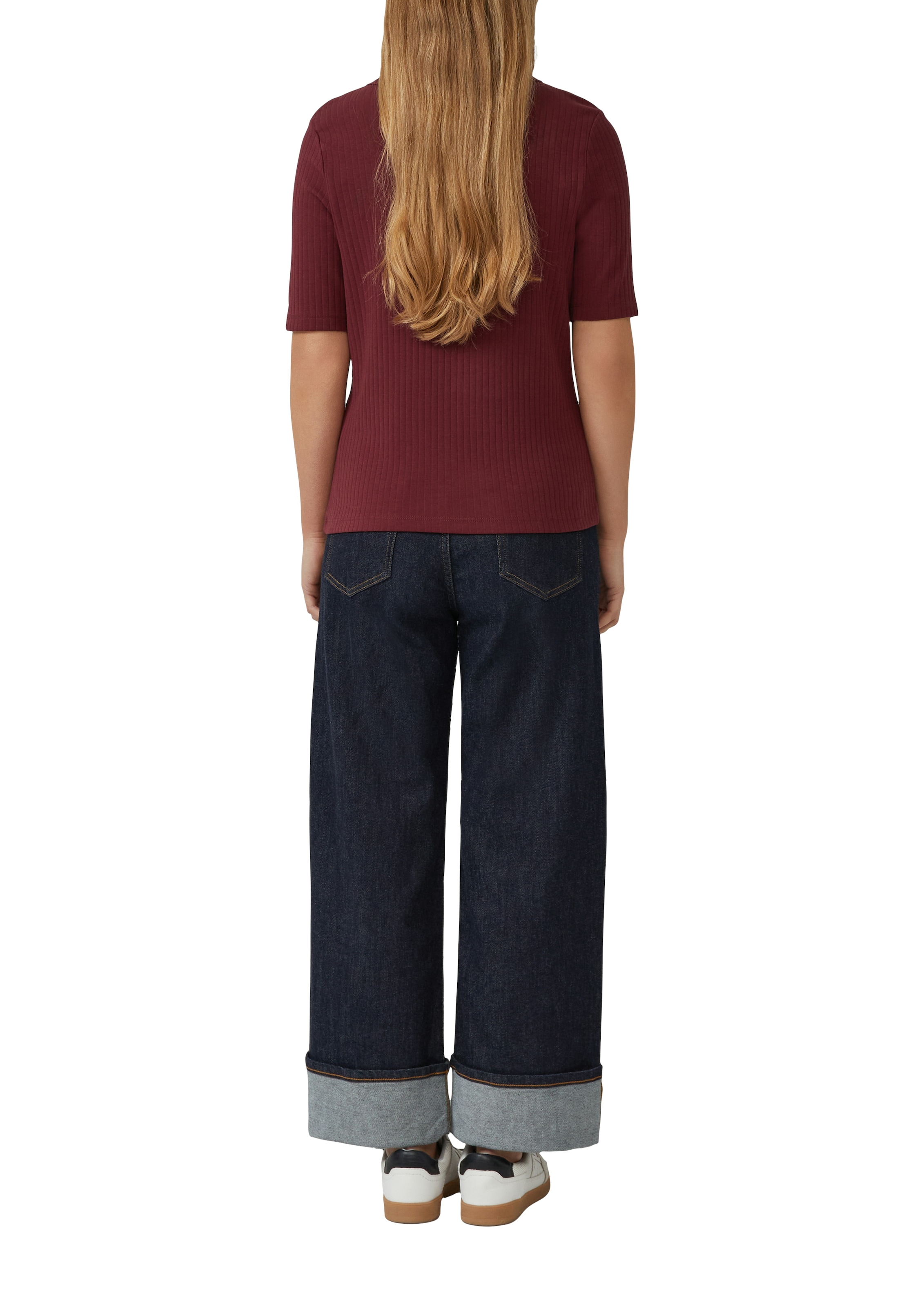 s.Oliver T-Shirt mit Rippstruktur