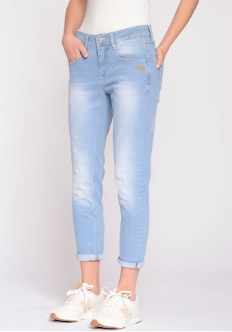 Relax-fit-Jeans »94AMELIE CROPPED«, mit Abriebeffekten