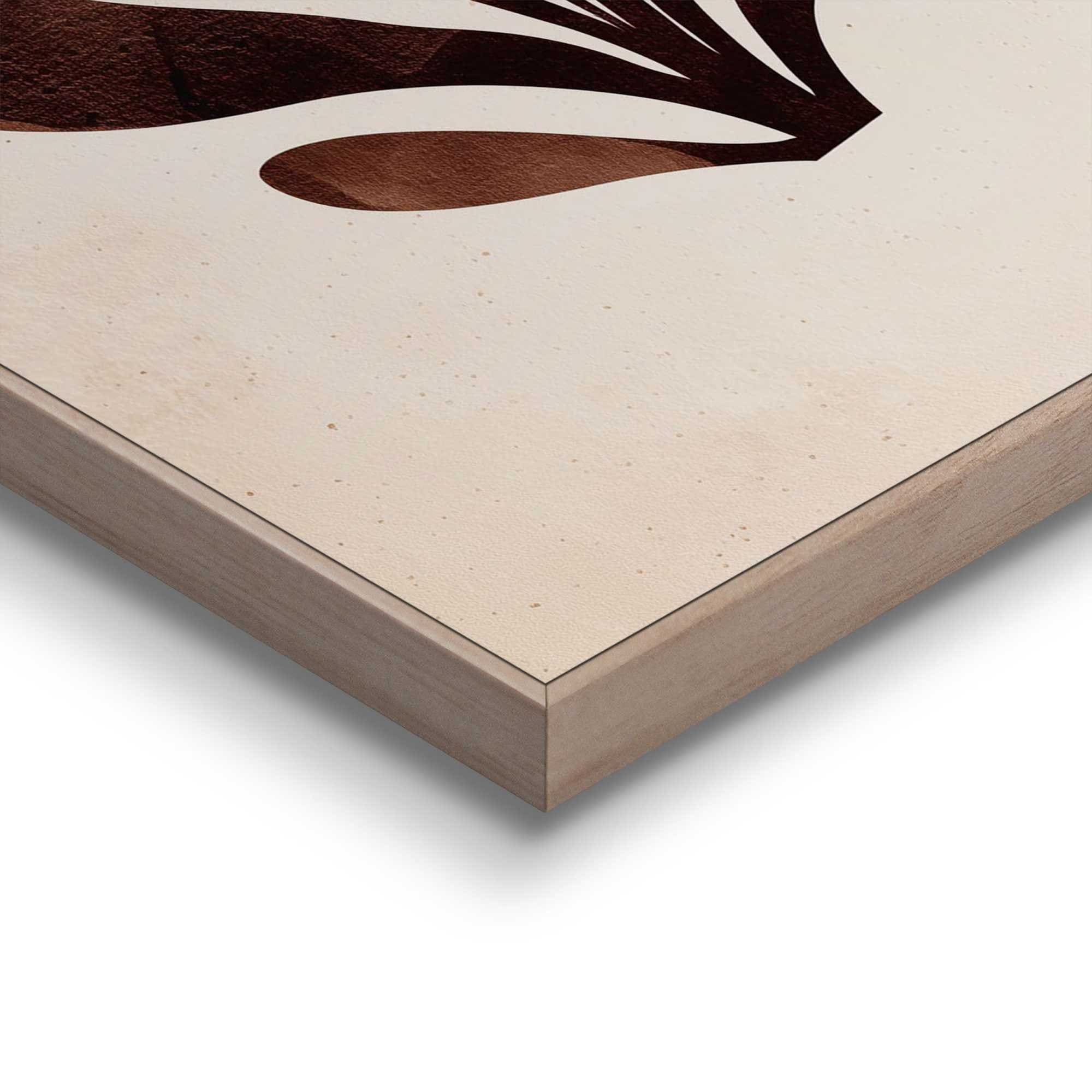 Reinders! Bild mit Rahmen »Abstrakte Pflanze« 1 Stk. tlg. Wohnzimmer - Beige - MDF - Abstrakt - 20x30 cm