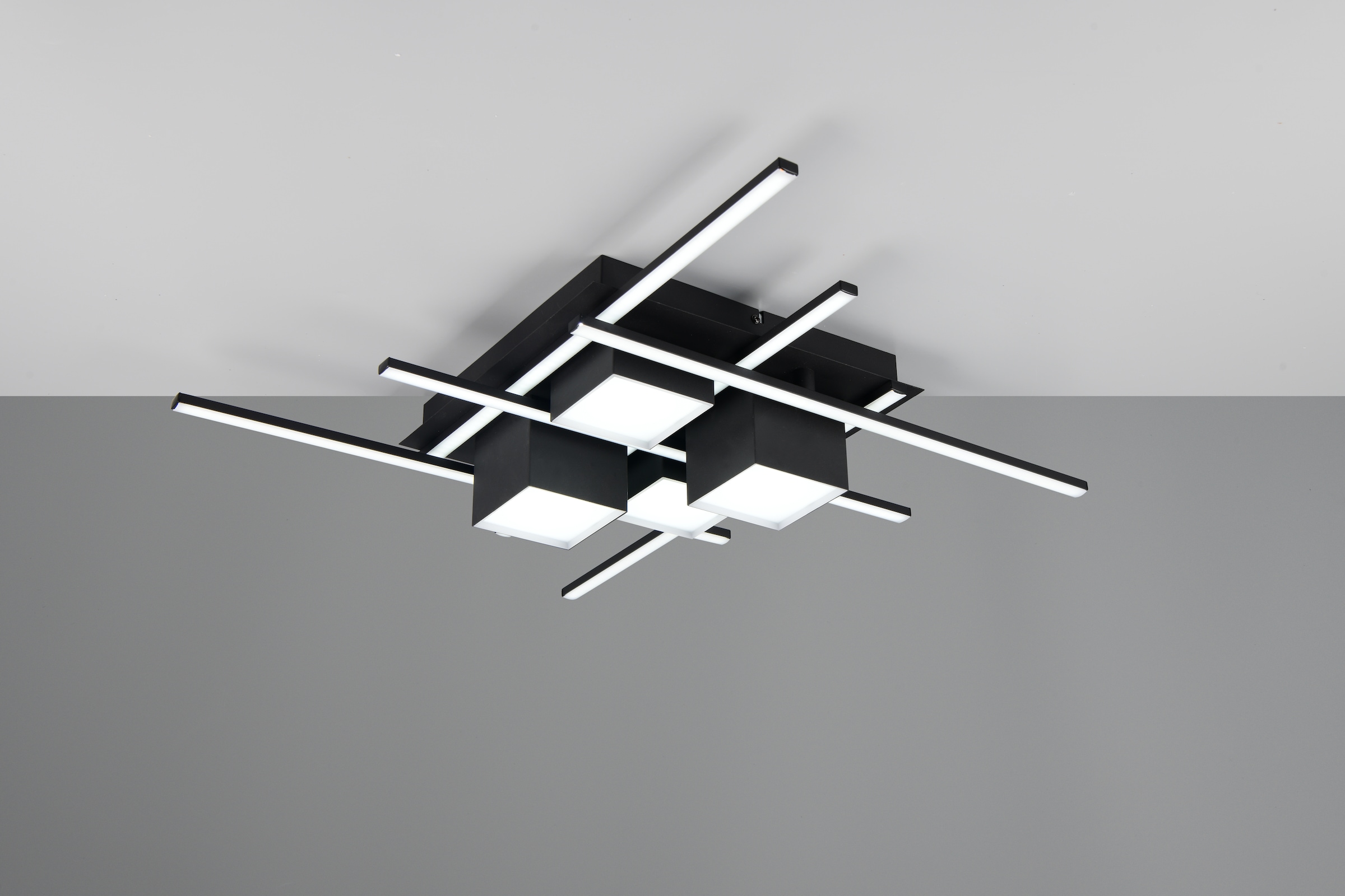 TRIO Leuchten LED Deckenleuchte »ROGER, 35W LED 4050 Lm Lichtfarbe einstellbar 2700-6500K Fernbedienung«, 1 flammig, Leuchtmittel LED-Board | LED fest integriert, Memoryfunktion, Nachtlicht, dimmbar per Fernbedienung oder Schalter