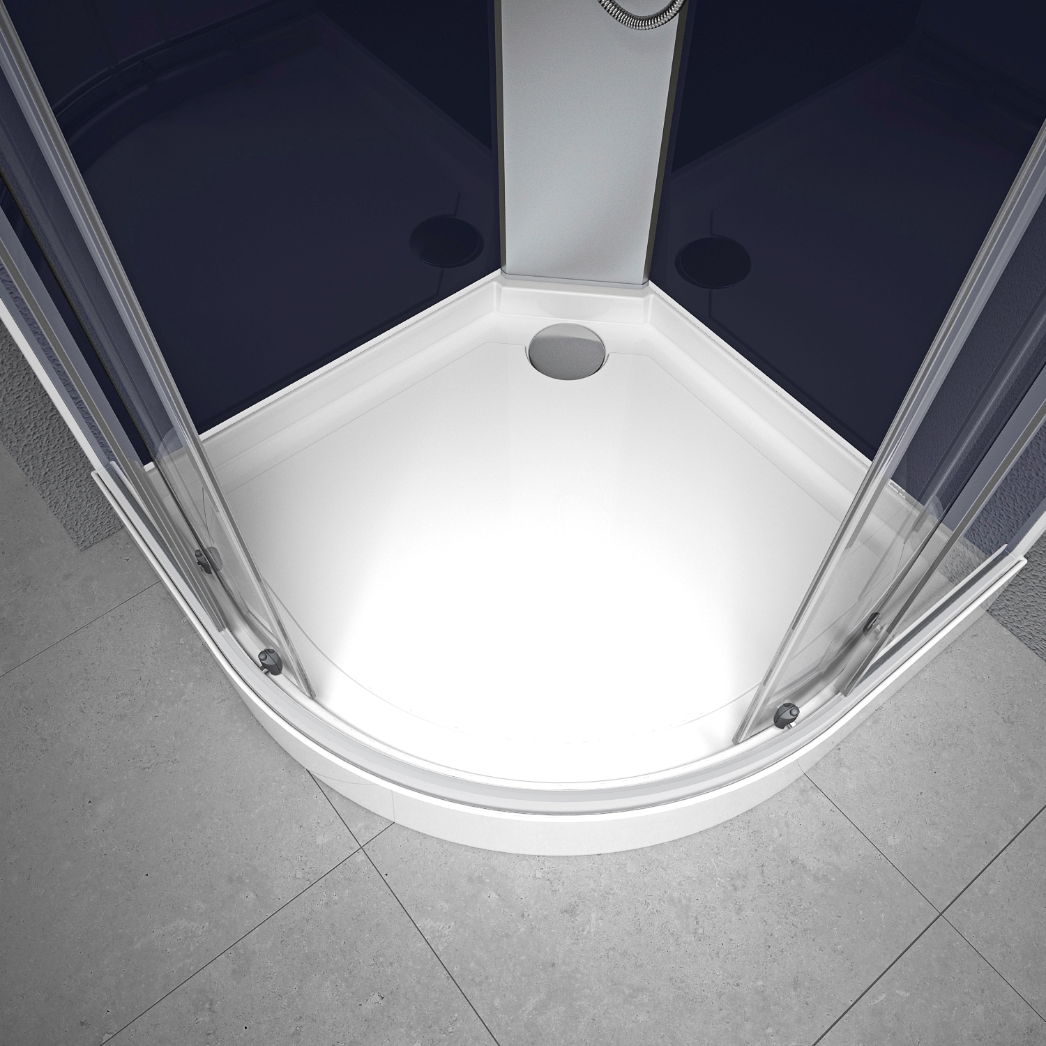 Marwell Komplettdusche »Night«, inkl. Armaturen