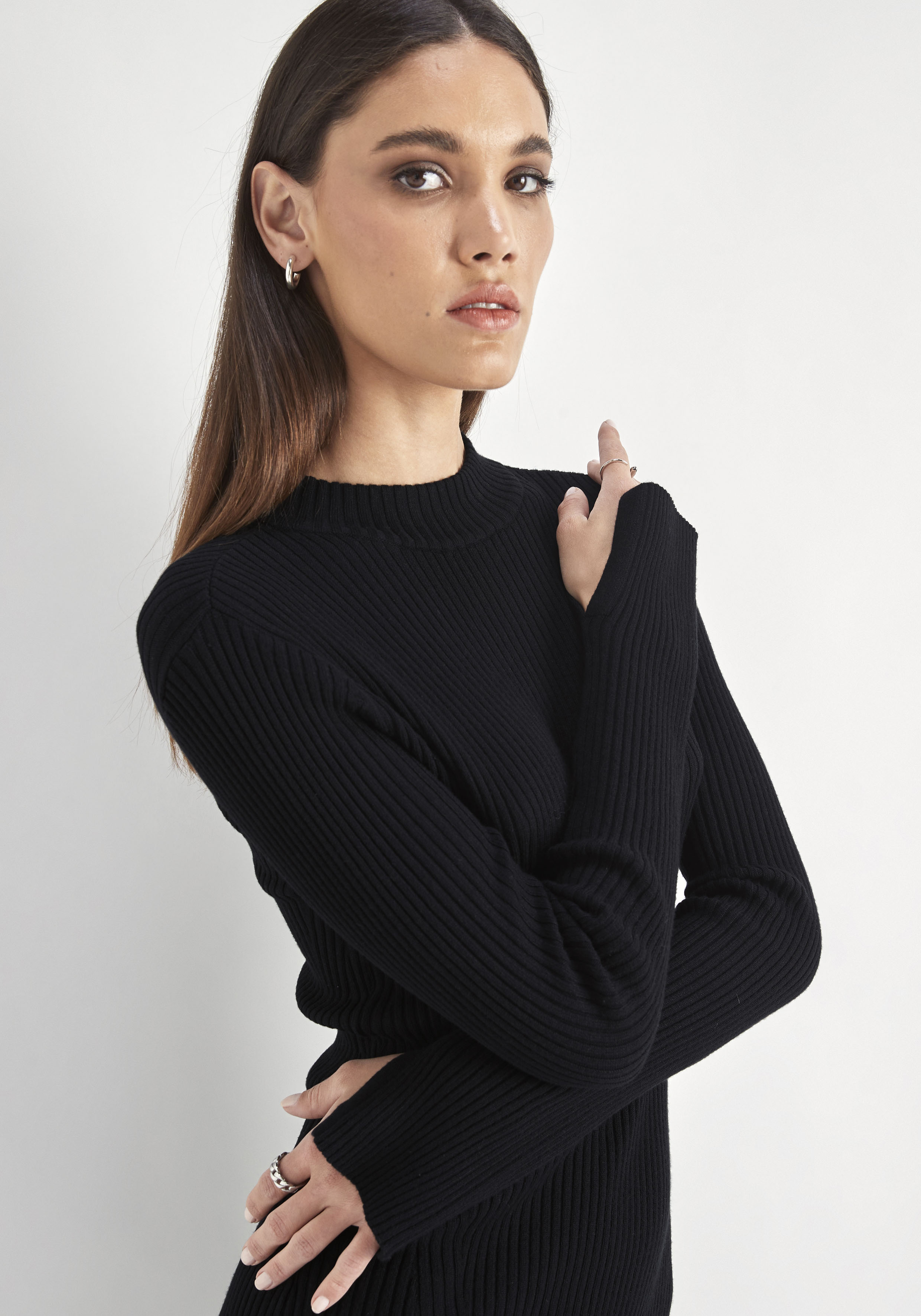 Thumbnail - HECHTER PARIS Strickkleid mit Gehschlitz