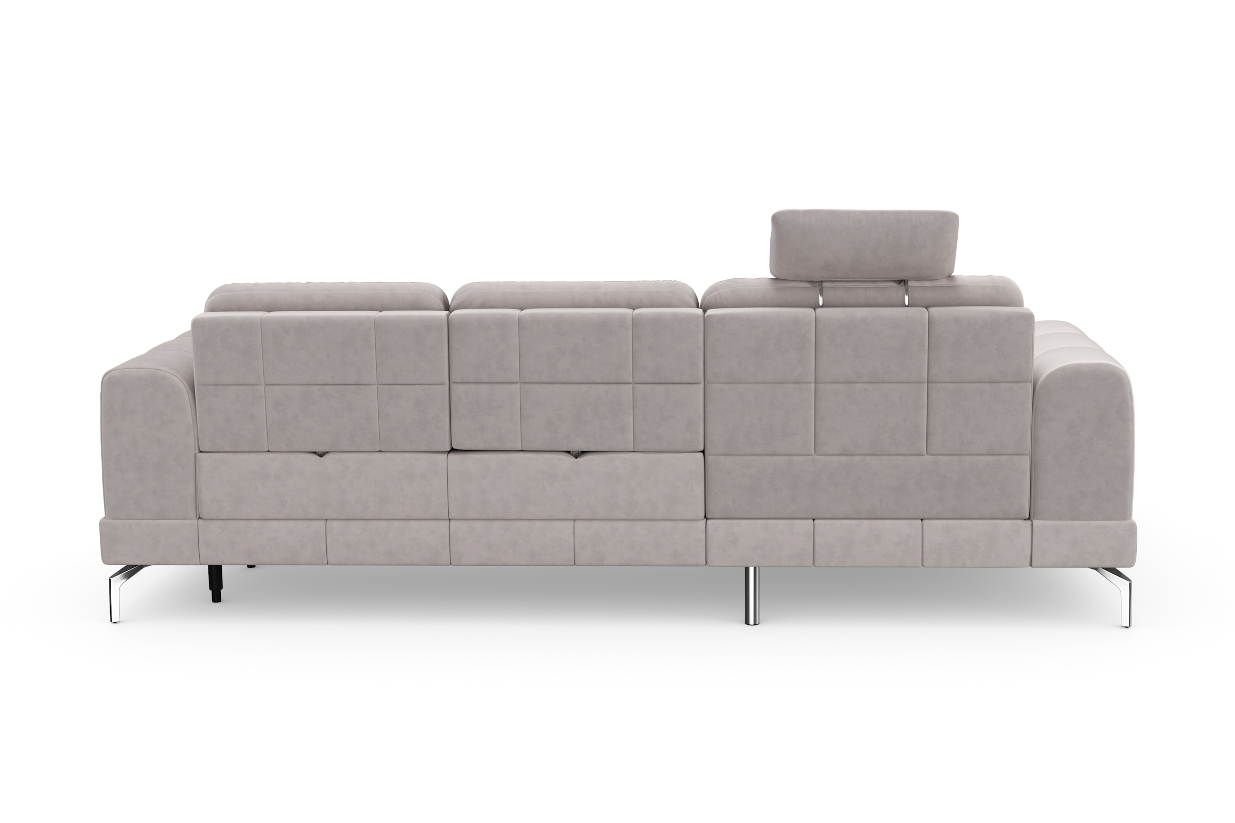 sit&more Ecksofa »Bendigo L-Form«, inklusive Sitztiefenverstellung, Bodenfreiheit 15 cm, 2 Fußfarben