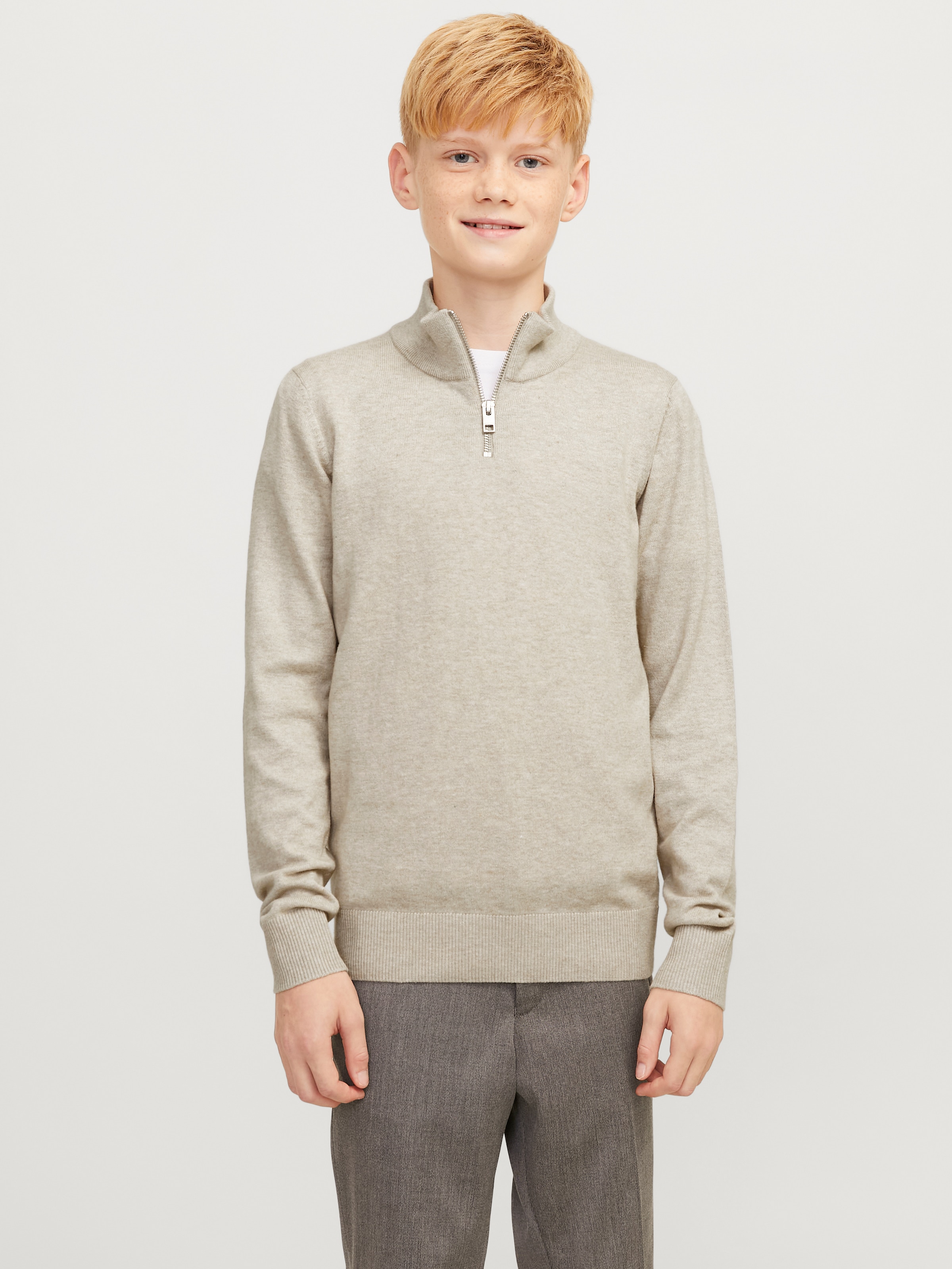 Troyer »JJEEMIL KNIT HALF ZIP NOOS JNR«